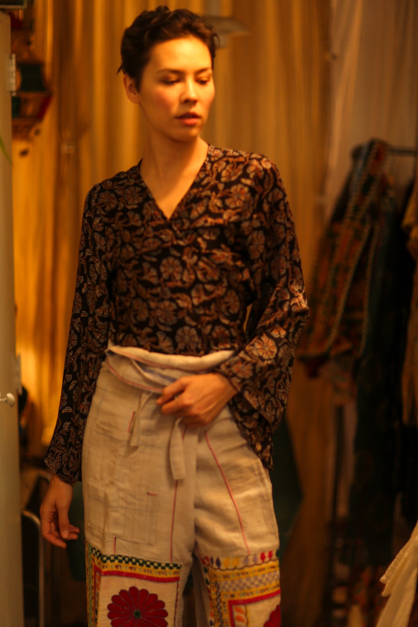 SILK WRAP TOP AURELIA VAVA