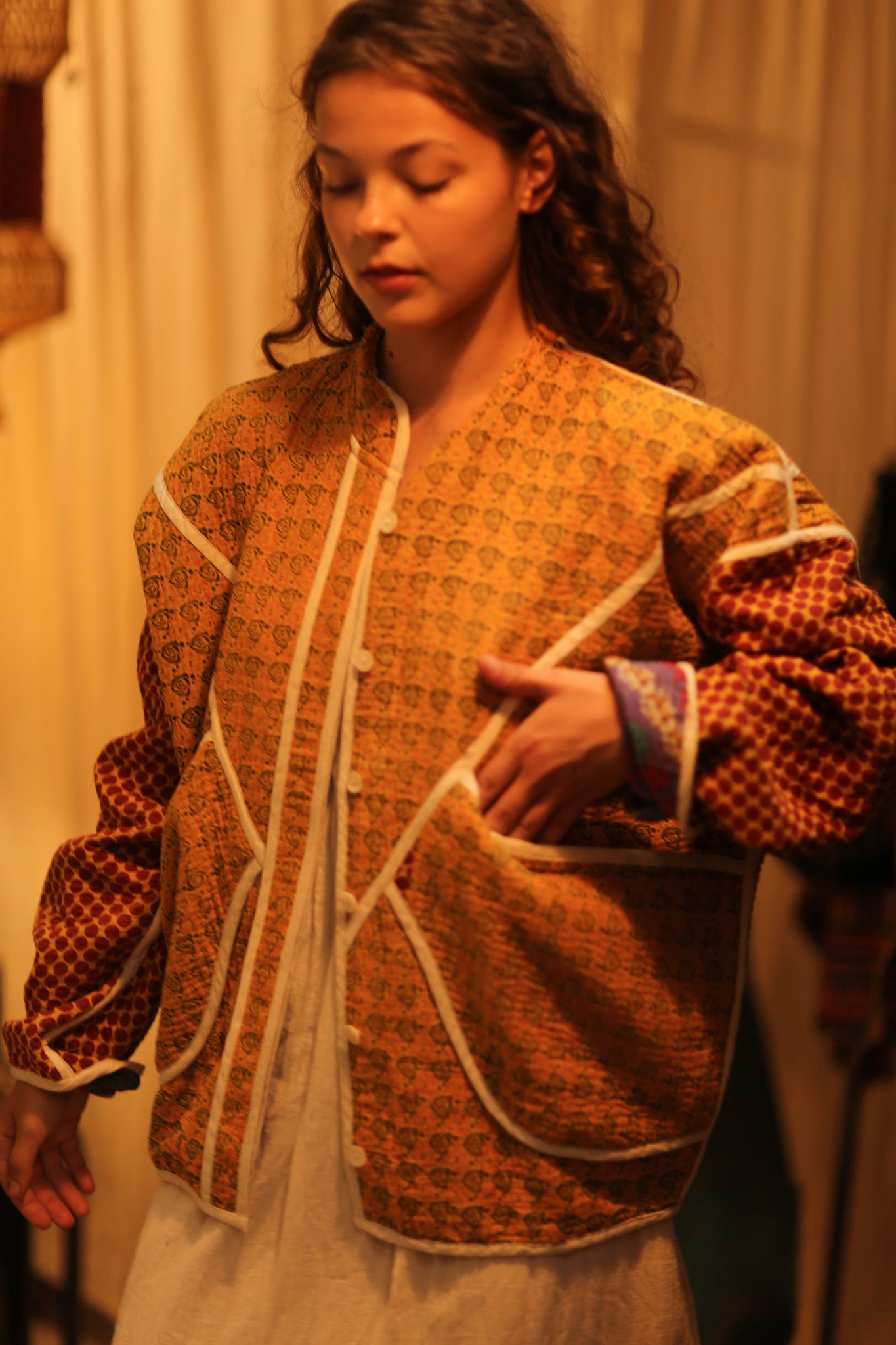 KANTHA JACKET OLIVER