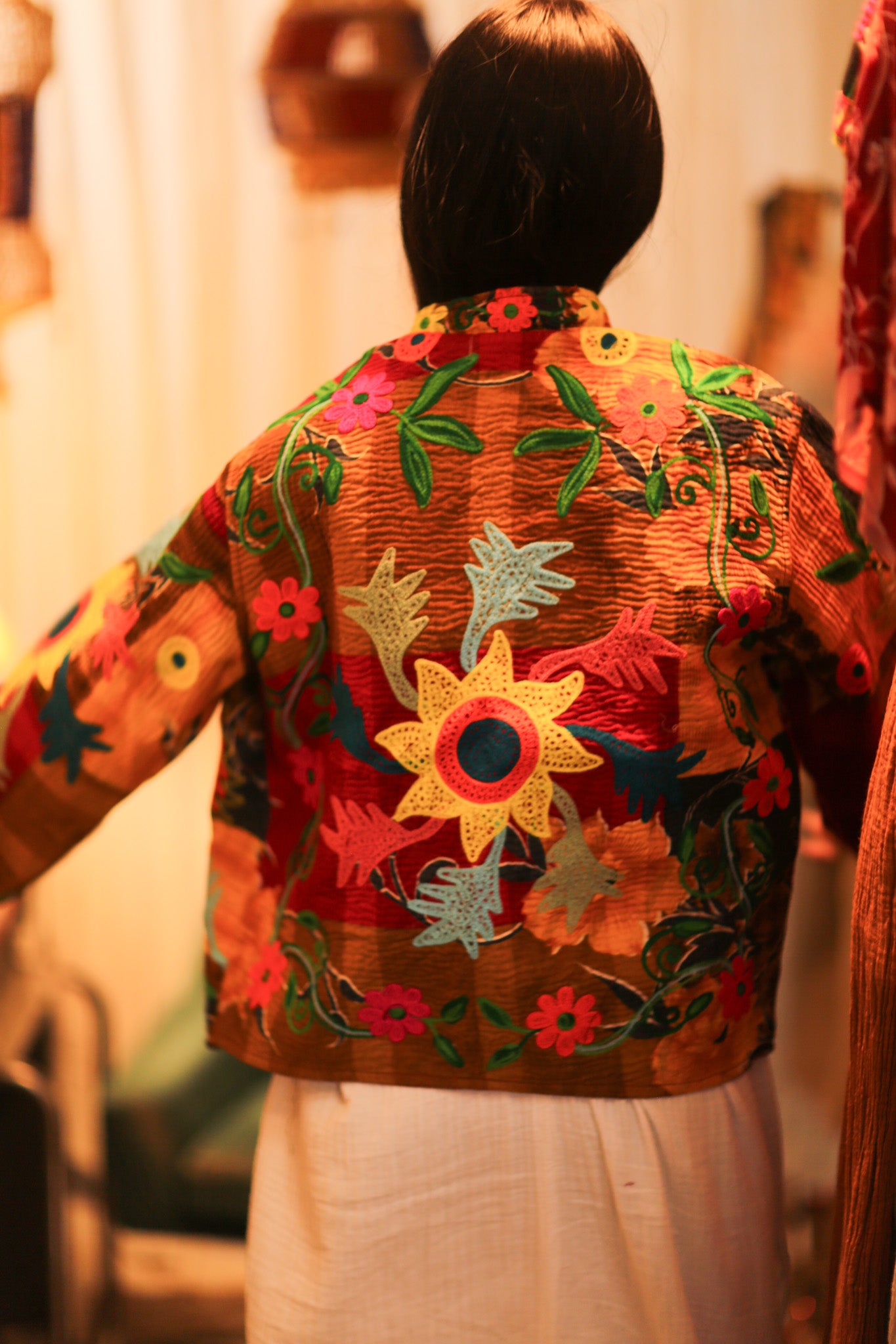 KANTHA EMBROIDERED JACKET INGRID MANU