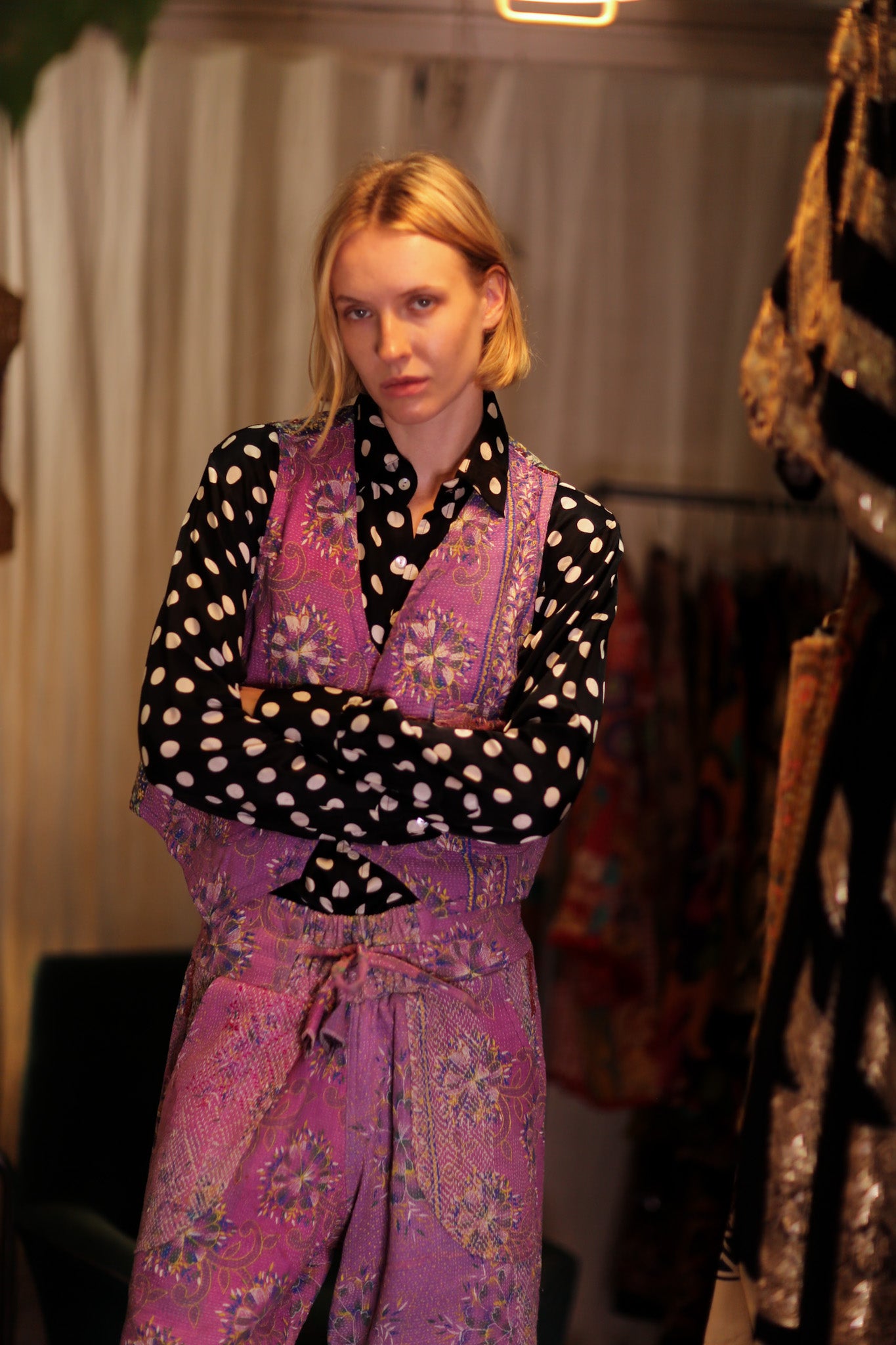 LENA KANTHA TROUSERS LAVENDER FIELD