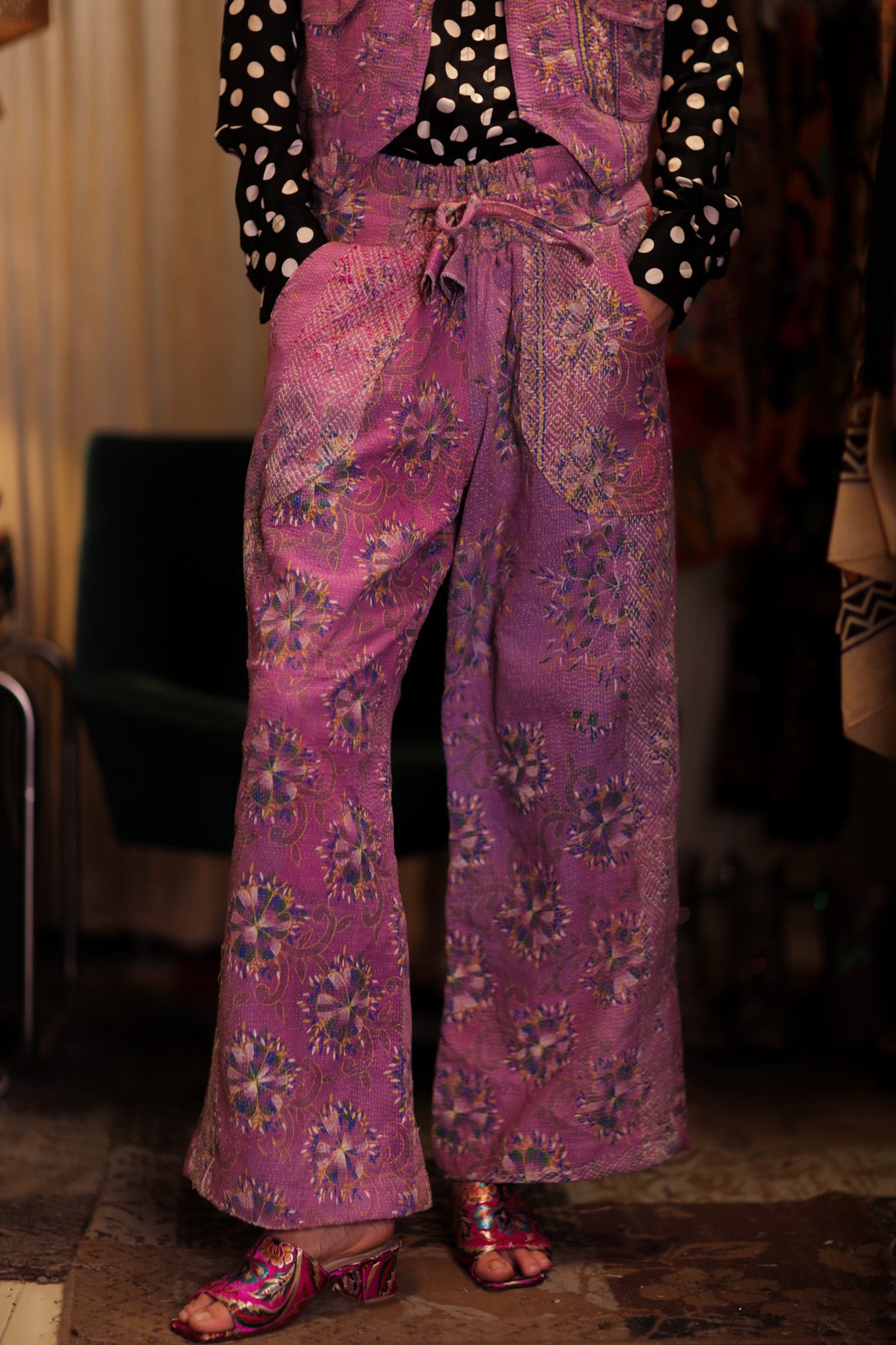 LENA KANTHA TROUSERS LAVENDER FIELD