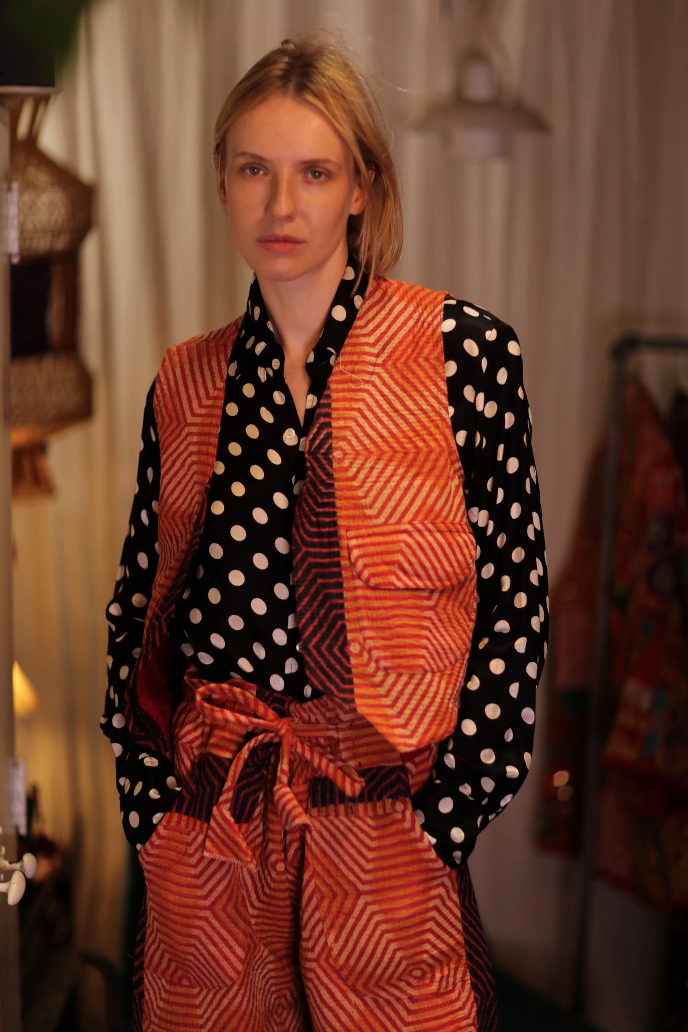 MARLENE KANTHA GILET CARROT