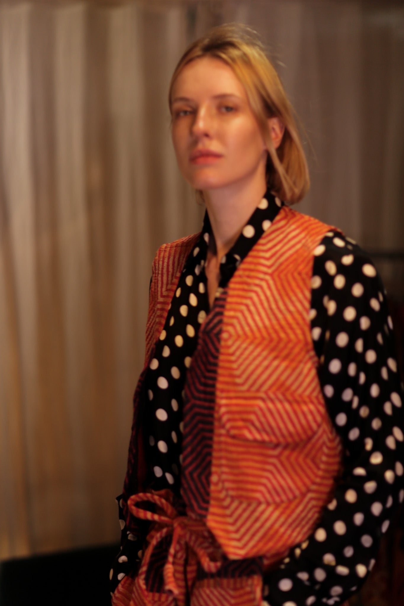 MARLENE KANTHA GILET CARROT