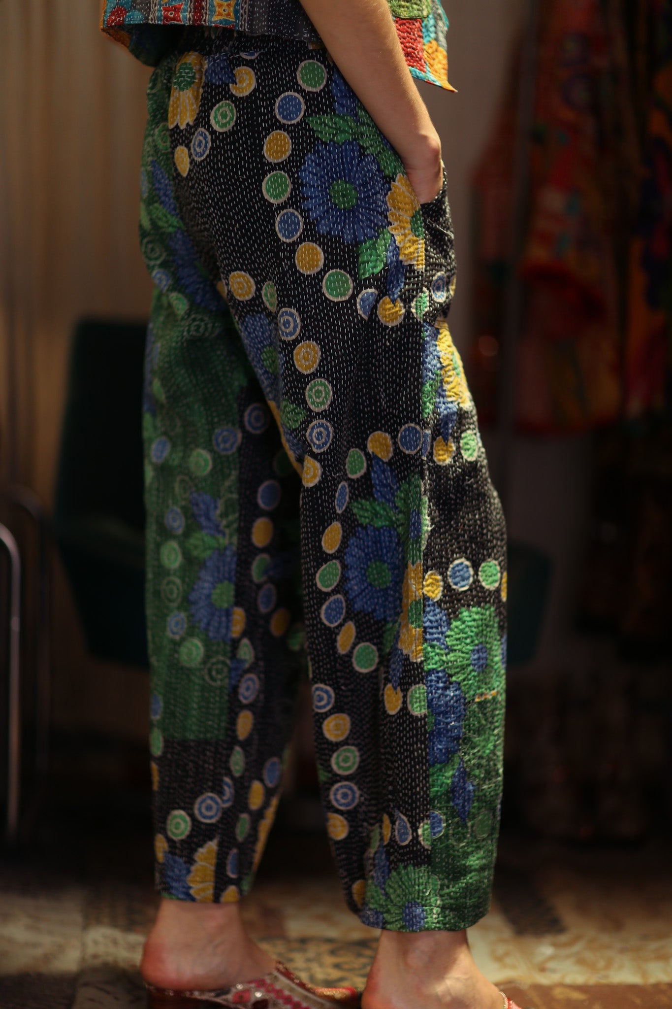 LENA KANTHA TROUSERS SUNFLOWER