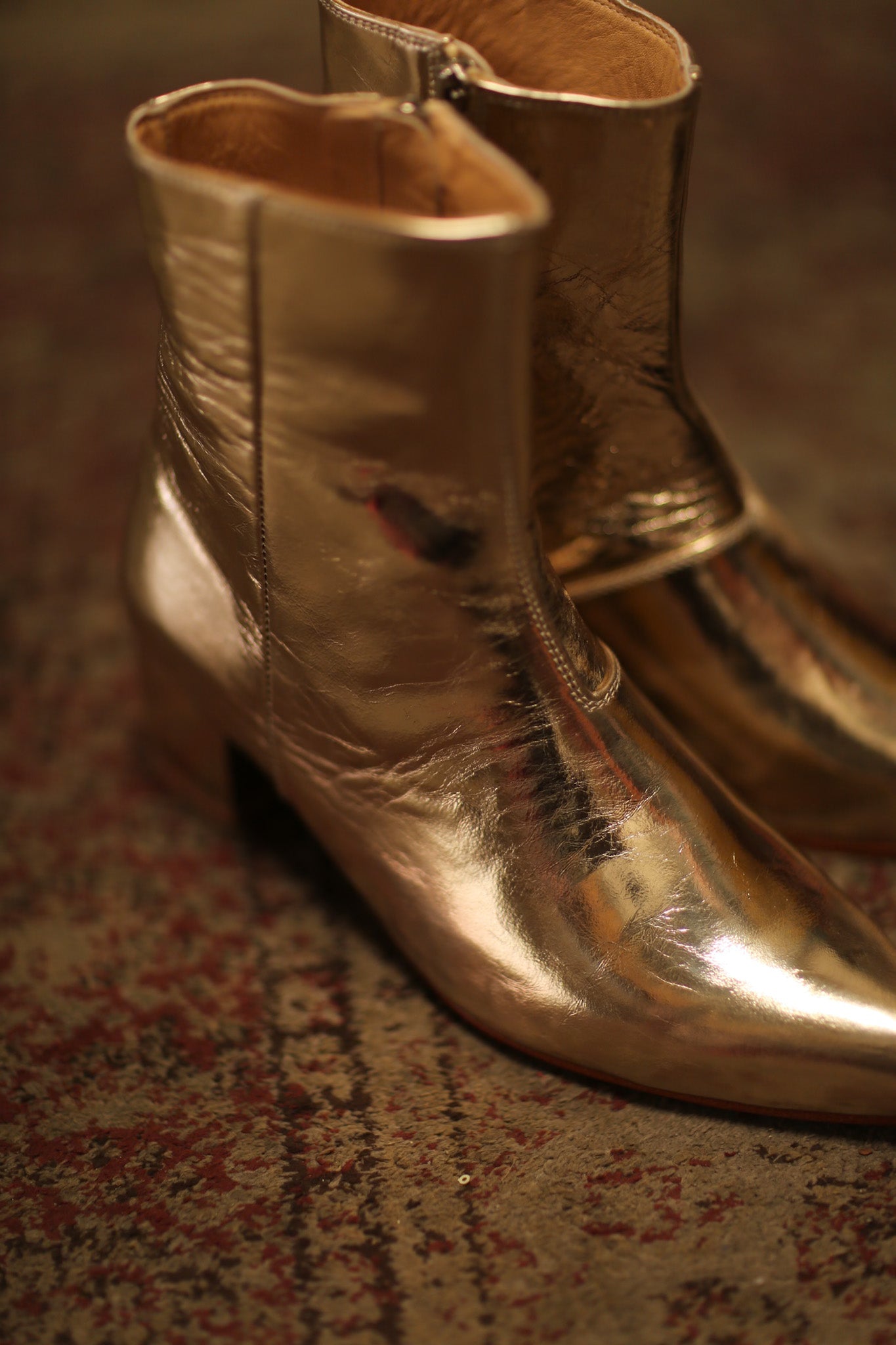 GOLD METALLIC BOOTS LIRANDA