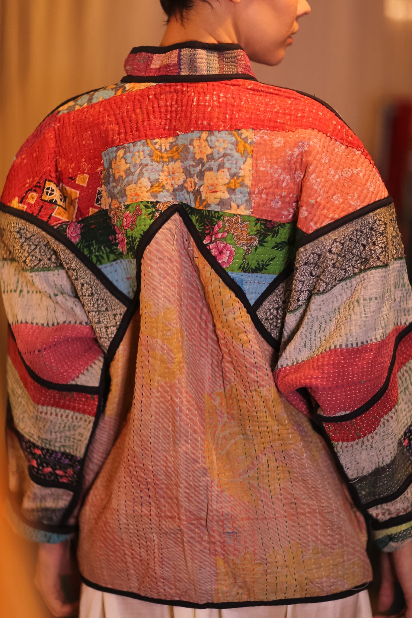 PATCHWORK PATTERN KANTHA JACKET SHUKHIN