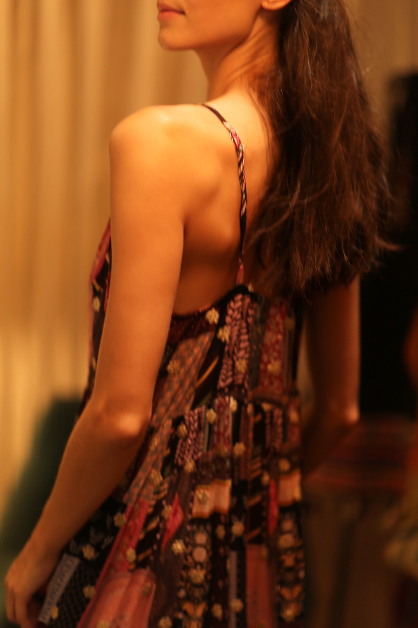 SILK DRESS LILY EMBROIDERED INDIA