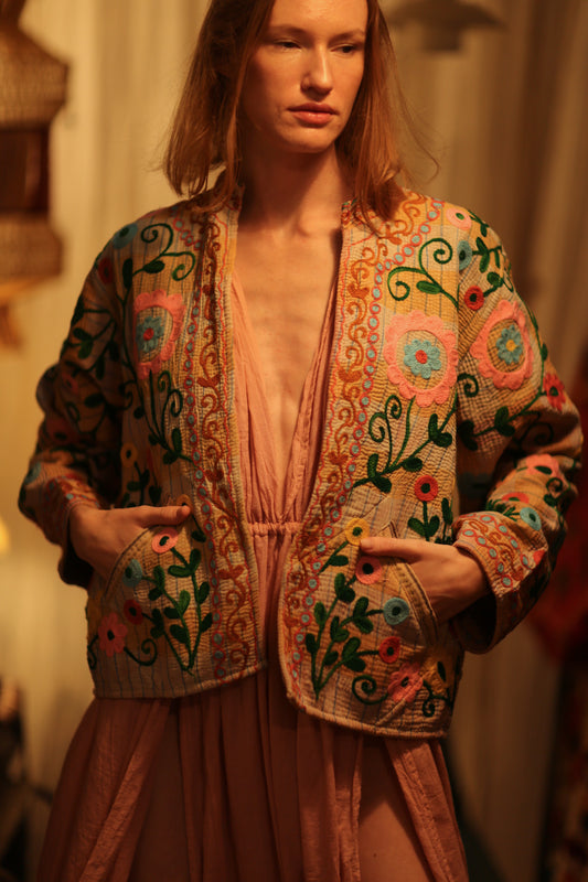 JACKET INGRID FLOWER EMBROIDERED