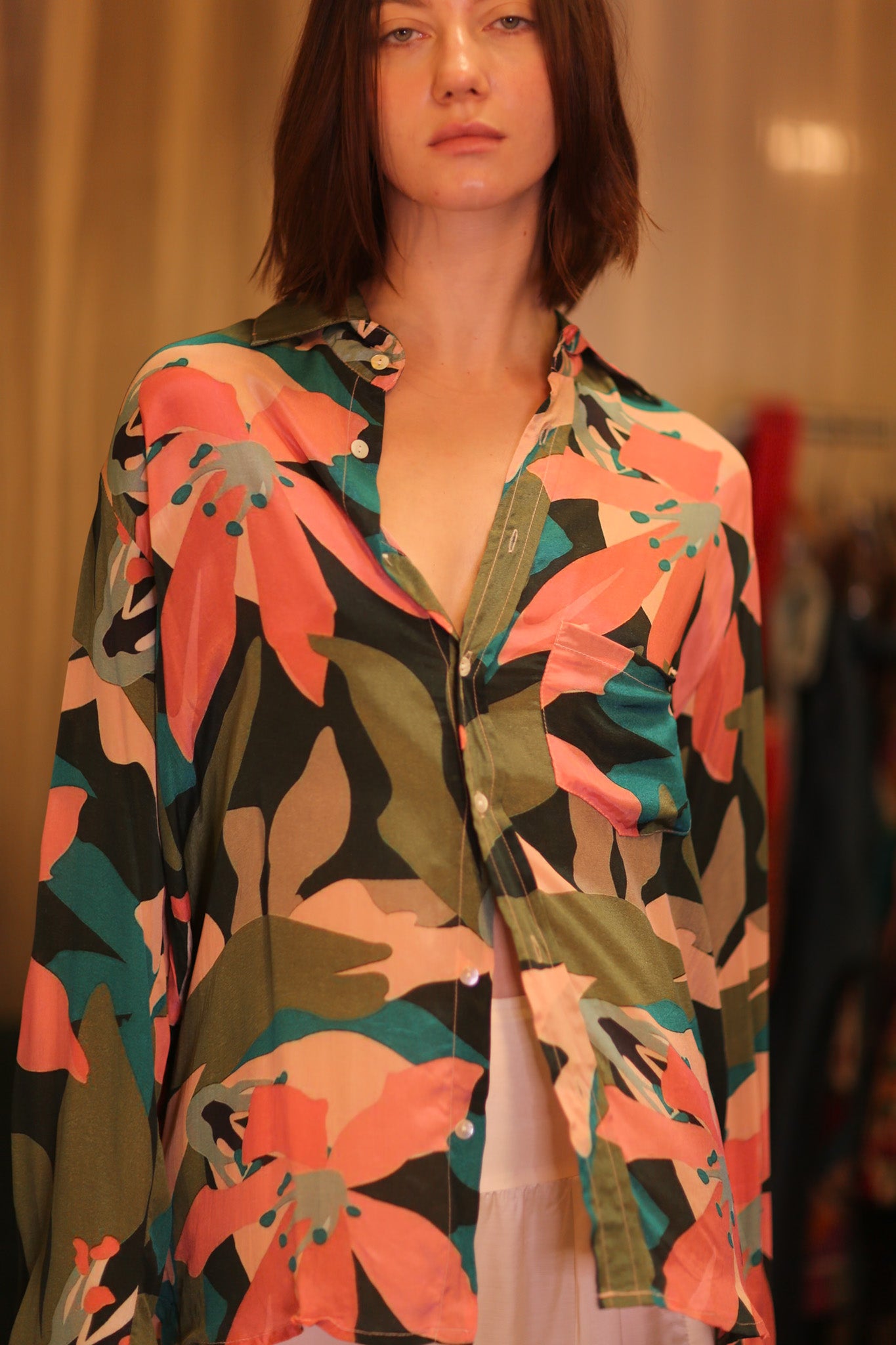 SILK BOYFRIEND SHIRT BILLIE NWAY