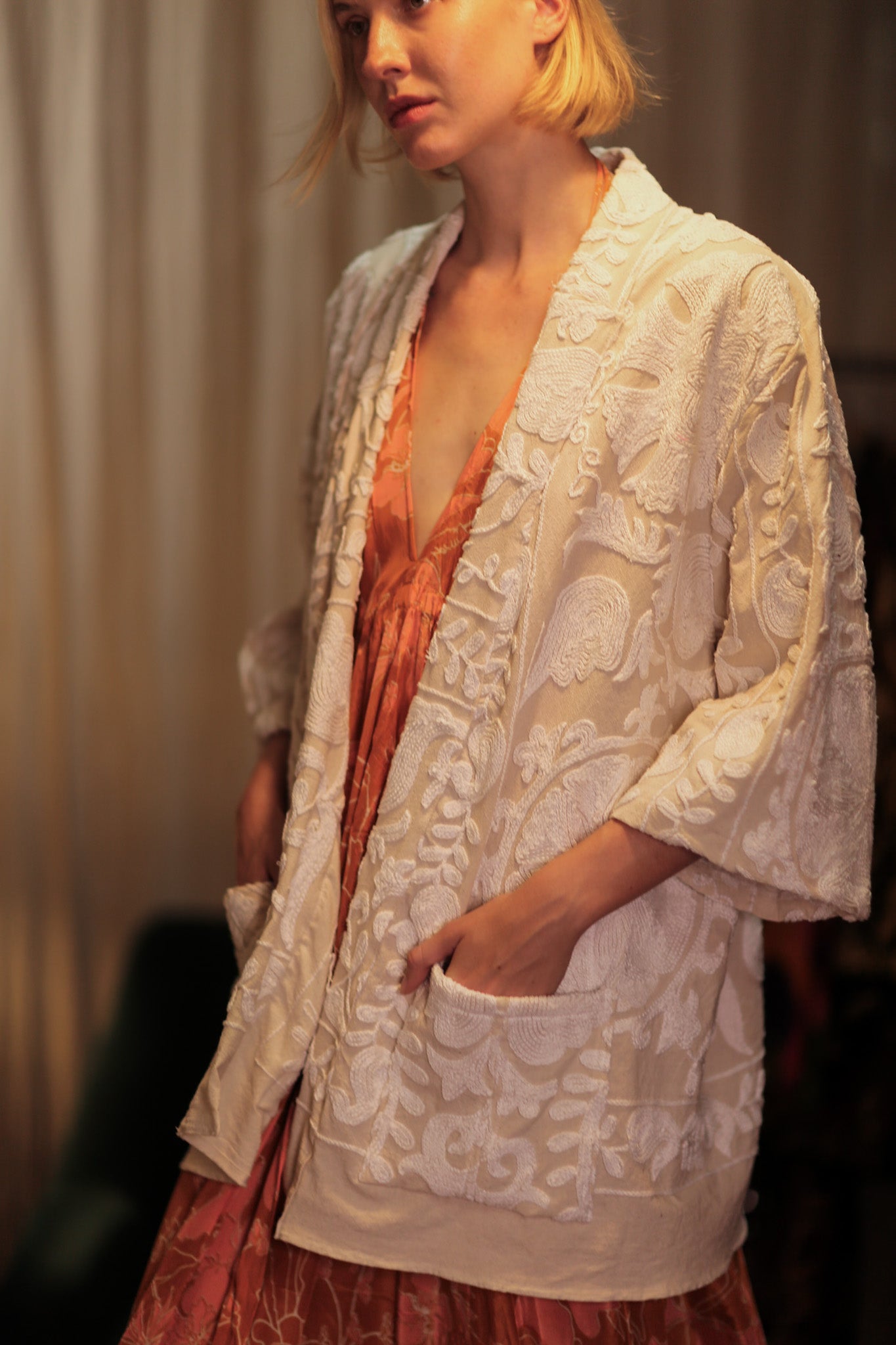 MONTY SUZANI KIMONO SNOW FLAKES