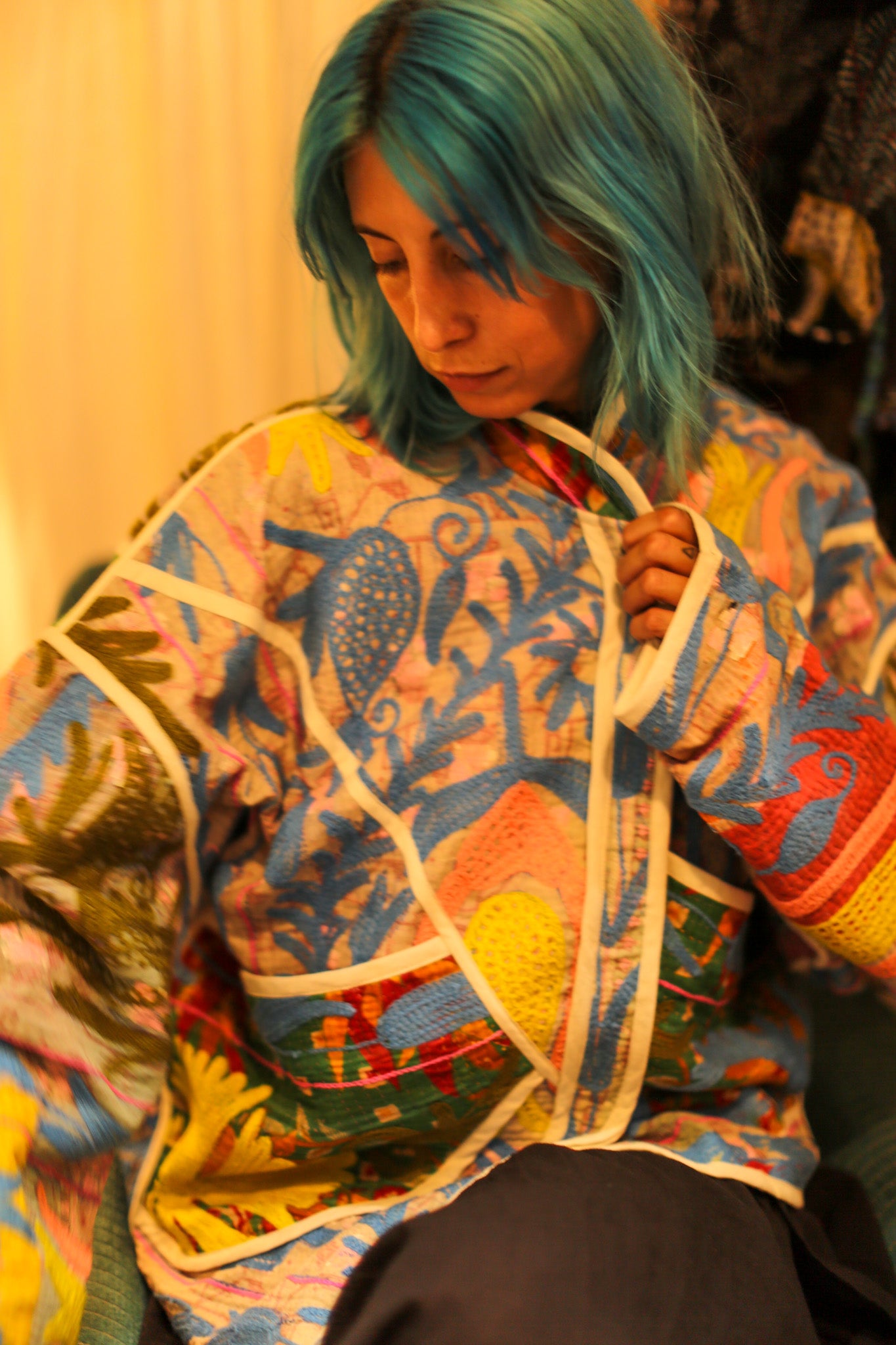 KANTHA EMBROIDERED JACKET ELA