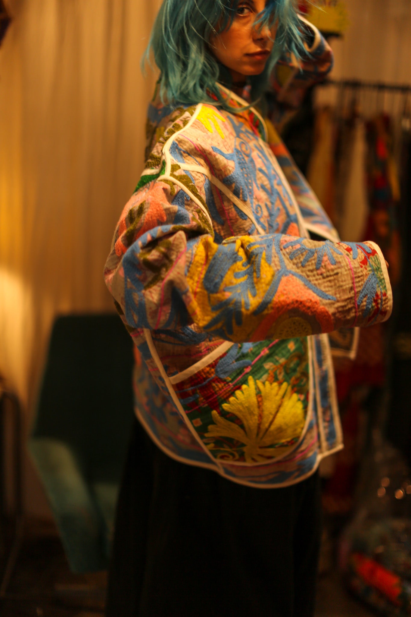 KANTHA EMBROIDERED JACKET ELA