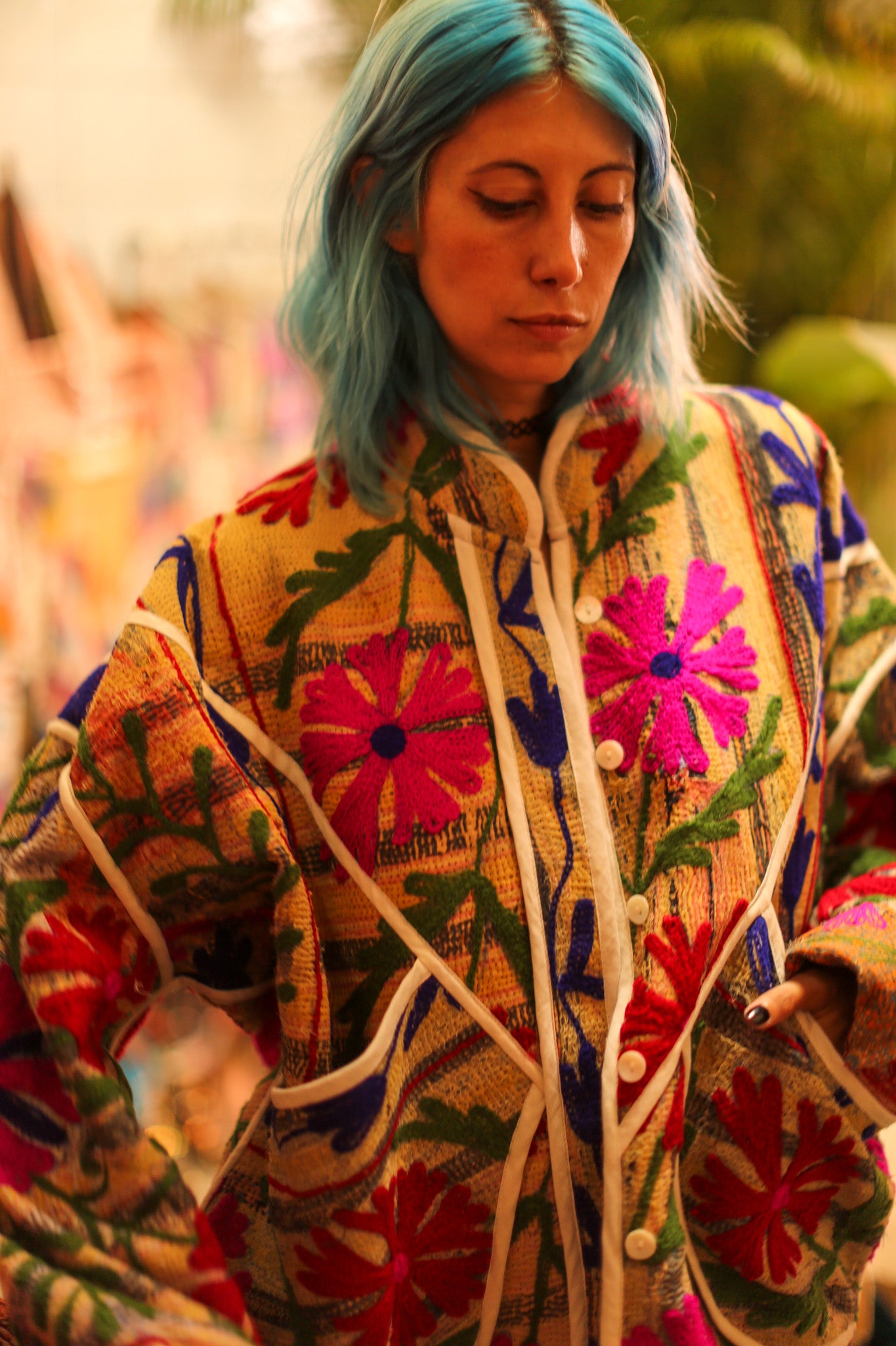 EMBROIDERED KANTHA JACKET AYLIN