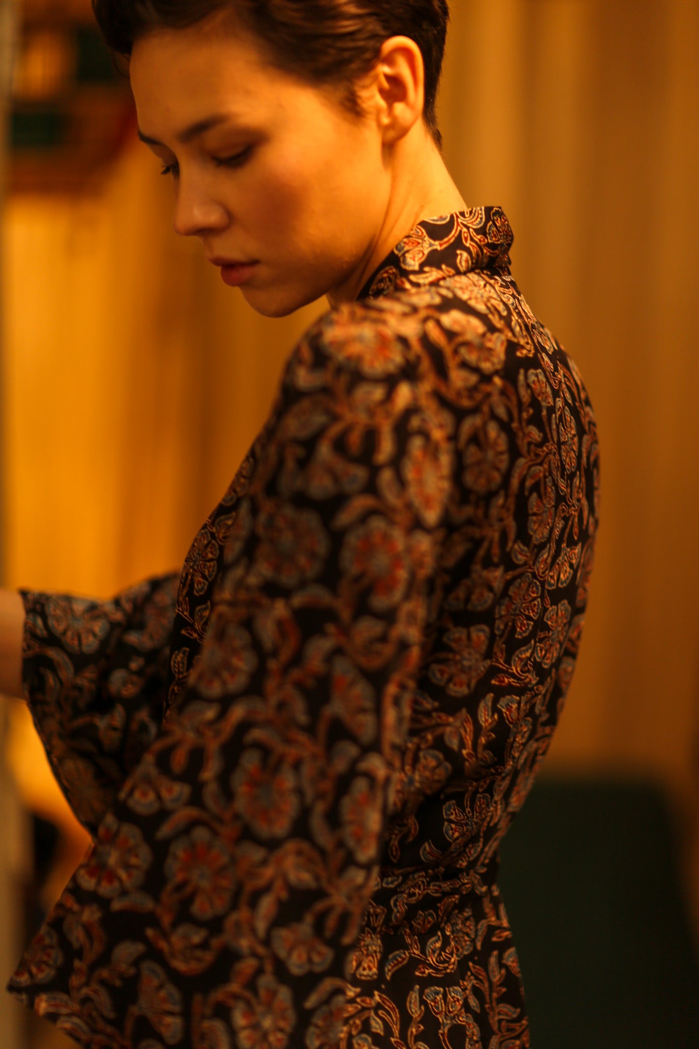 SILK DRESS HAND SELIN