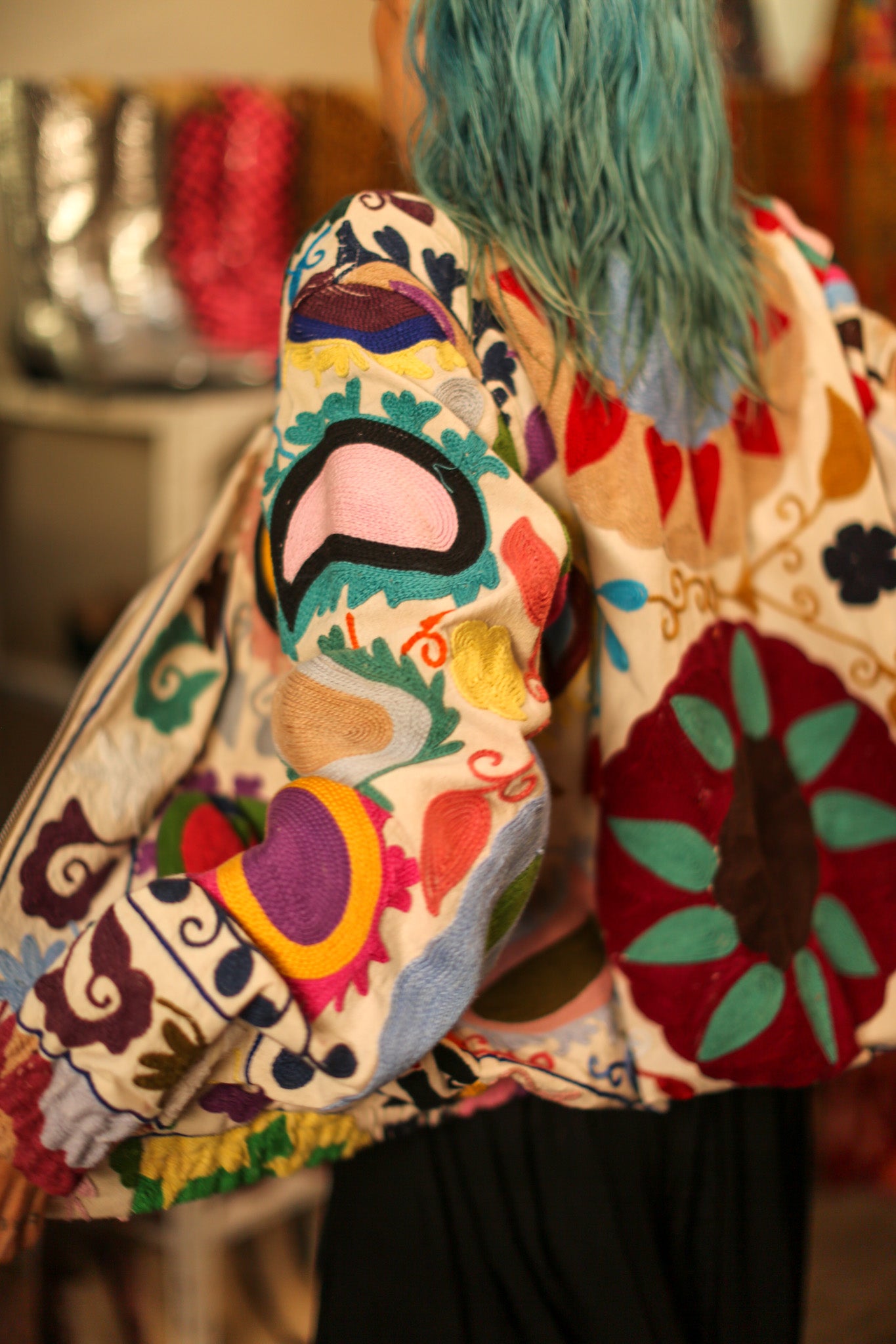 EMBROIDERED BOMBER JACKET CLARA