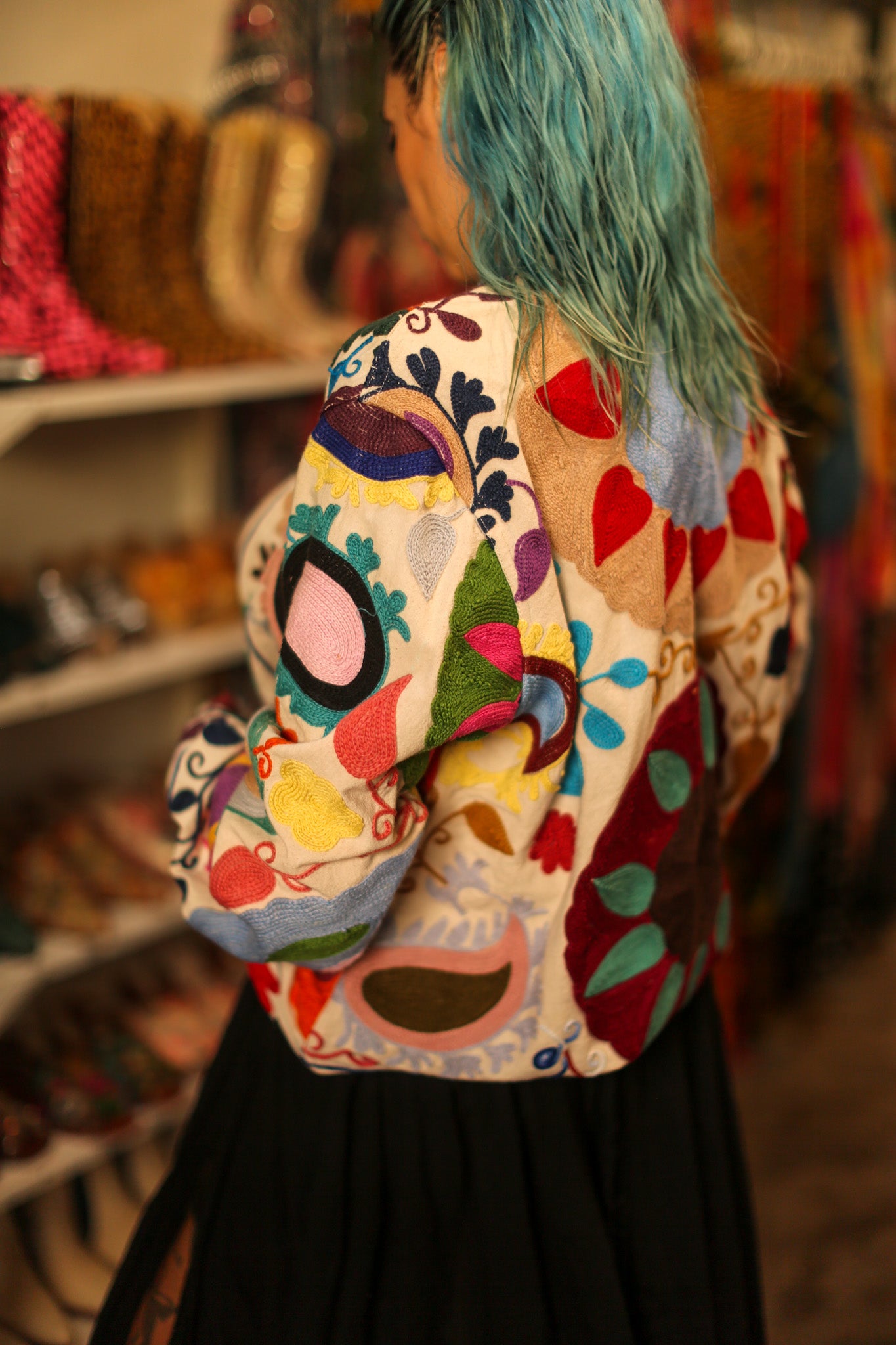 EMBROIDERED BOMBER JACKET CLARA