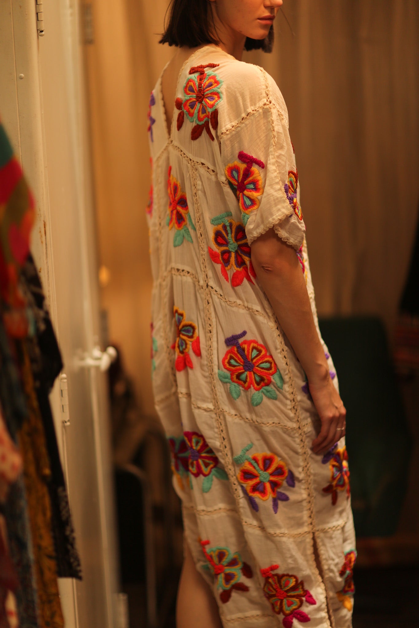 KATIA EMBROIDERED FLOWER DRESS