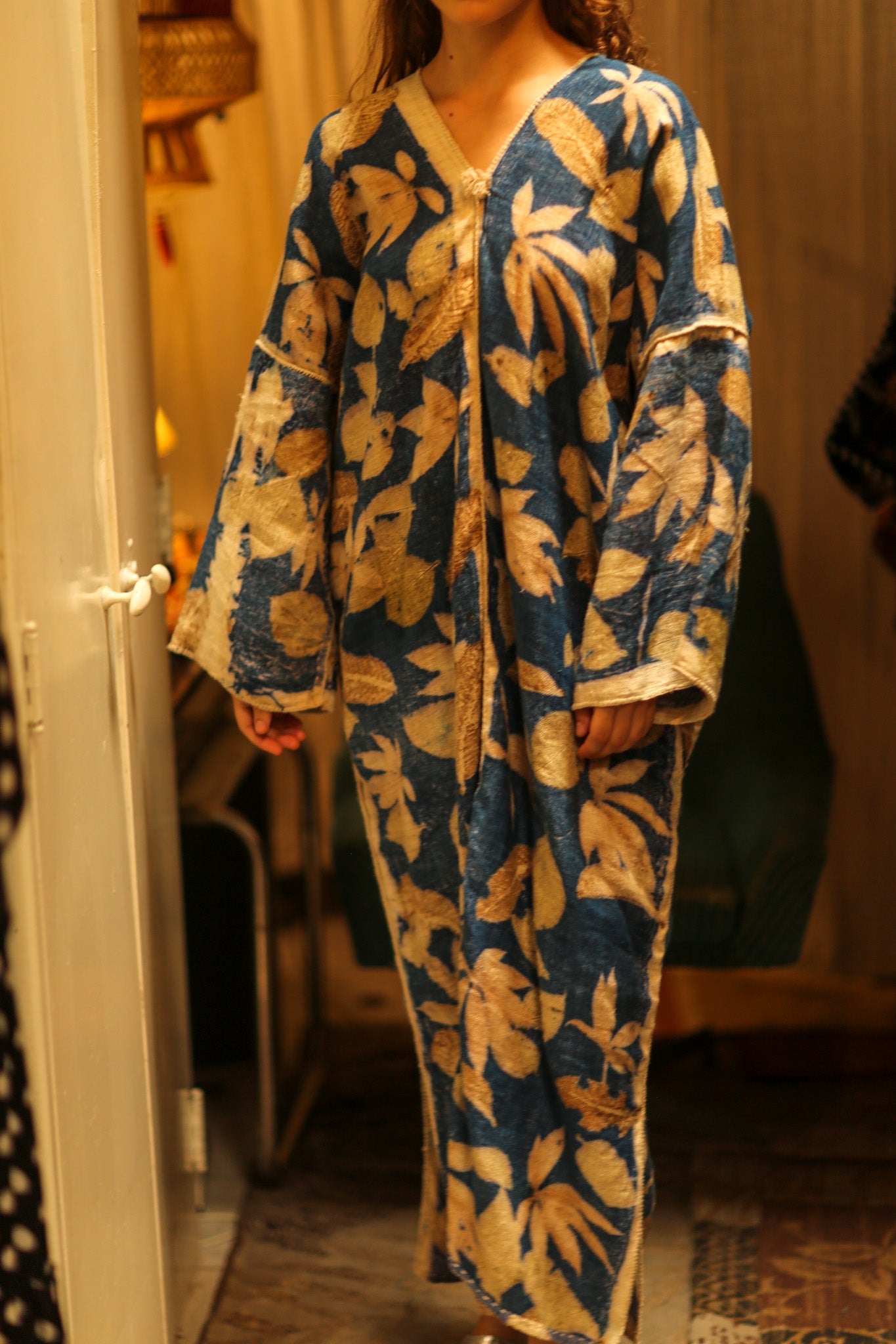 ABIGAIL KANCHON KAFTAN DRESS B2 - BANGKOK TAILOR CLOTHING STORE - HANDMADE CLOTHING