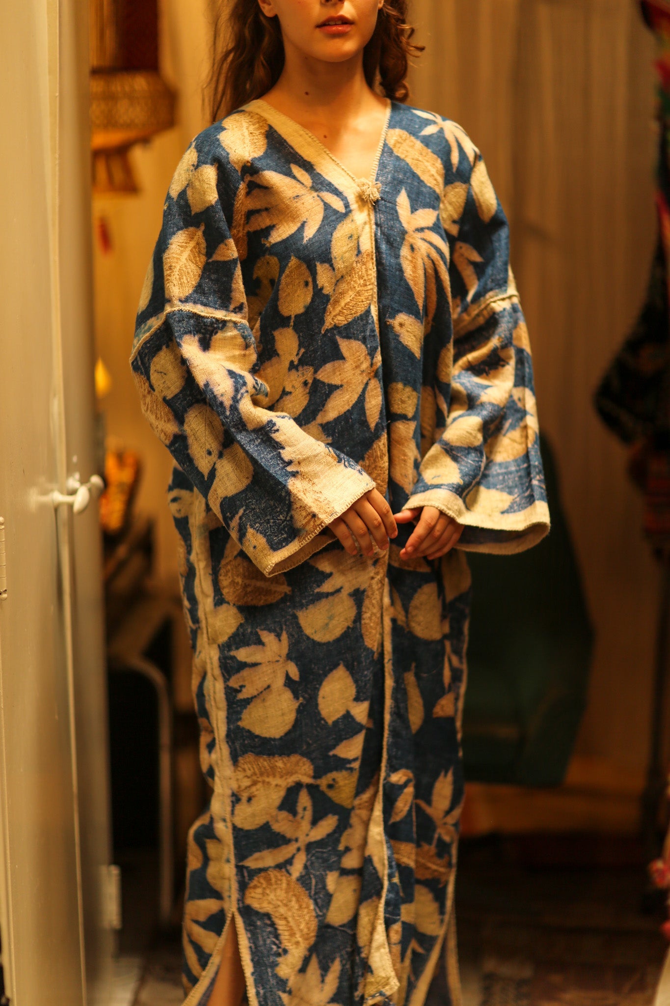 ABIGAIL KANCHON KAFTAN DRESS B2 - BANGKOK TAILOR CLOTHING STORE - HANDMADE CLOTHING
