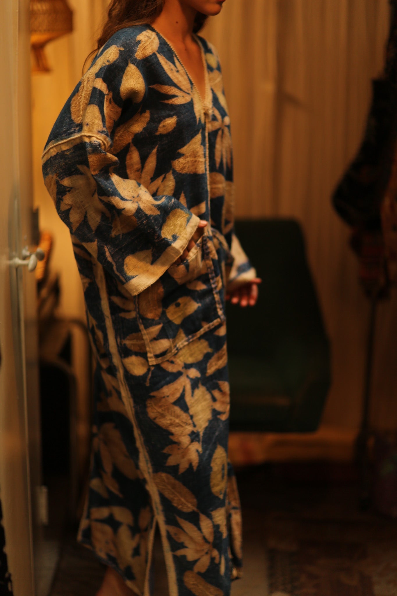 ABIGAIL KANCHON KAFTAN DRESS B2 - BANGKOK TAILOR CLOTHING STORE - HANDMADE CLOTHING