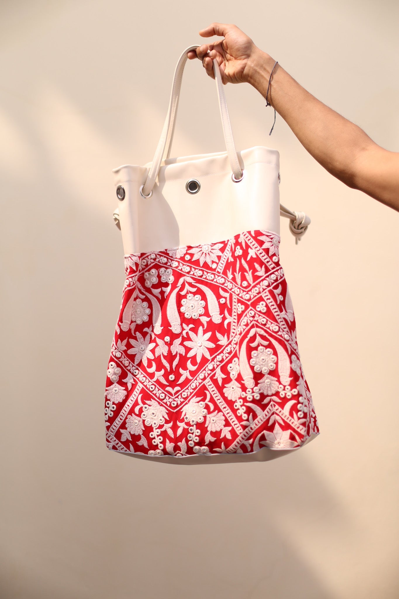 ALMA EMBROIDERED ARTISAN BAG - BANGKOK TAILOR CLOTHING STORE - HANDMADE CLOTHING