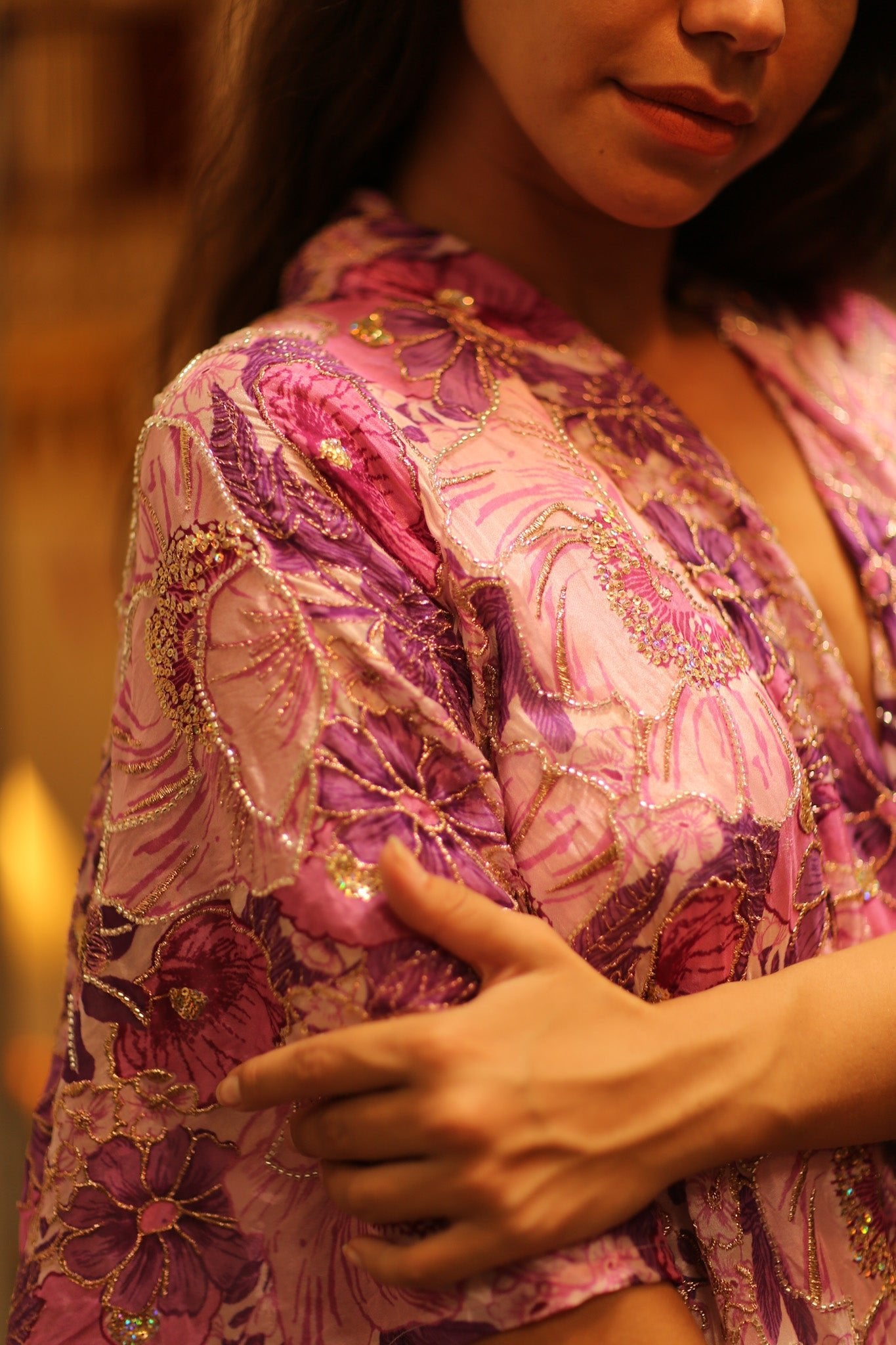ANDREA EMBROIDERED KIMONO - BANGKOK TAILOR CLOTHING STORE - HANDMADE CLOTHING