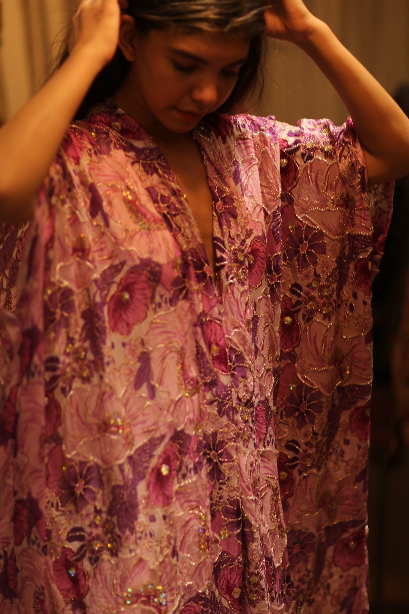 ANDREA EMBROIDERED KIMONO - BANGKOK TAILOR CLOTHING STORE - HANDMADE CLOTHING
