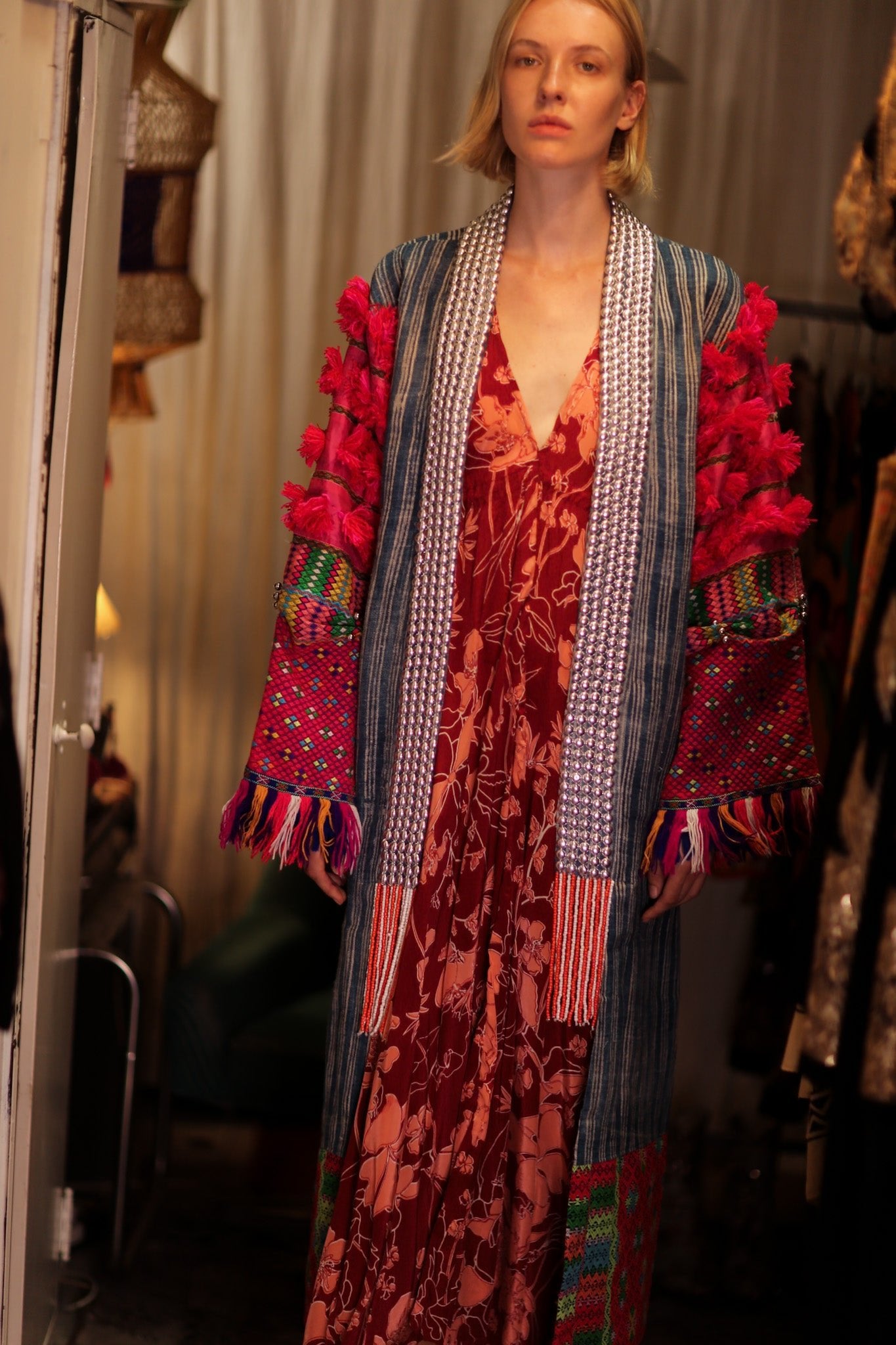 ANOUK EMBROIDERED HANDMADE COAT - BANGKOK TAILOR CLOTHING STORE - HANDMADE CLOTHING