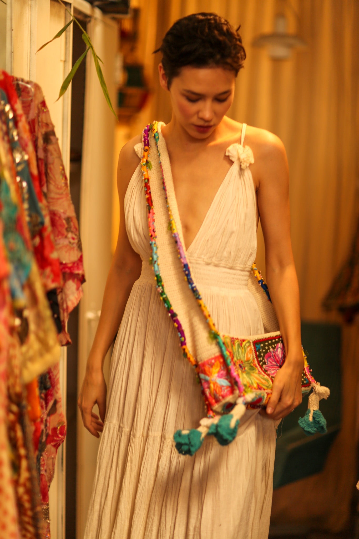 ANOUK EMBROIDERED PATCHWORK BAG - BANGKOK TAILOR CLOTHING STORE - HANDMADE CLOTHING