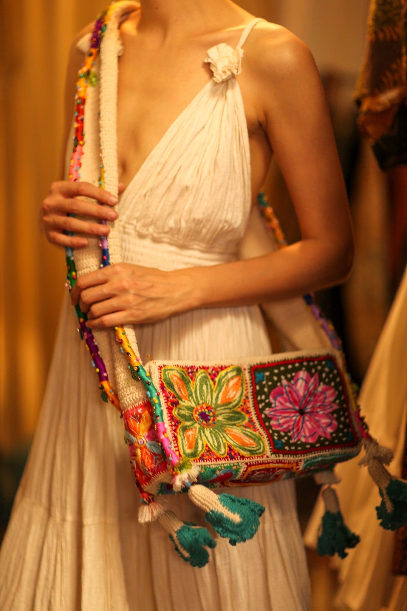 ANOUK EMBROIDERED PATCHWORK BAG - BANGKOK TAILOR CLOTHING STORE - HANDMADE CLOTHING
