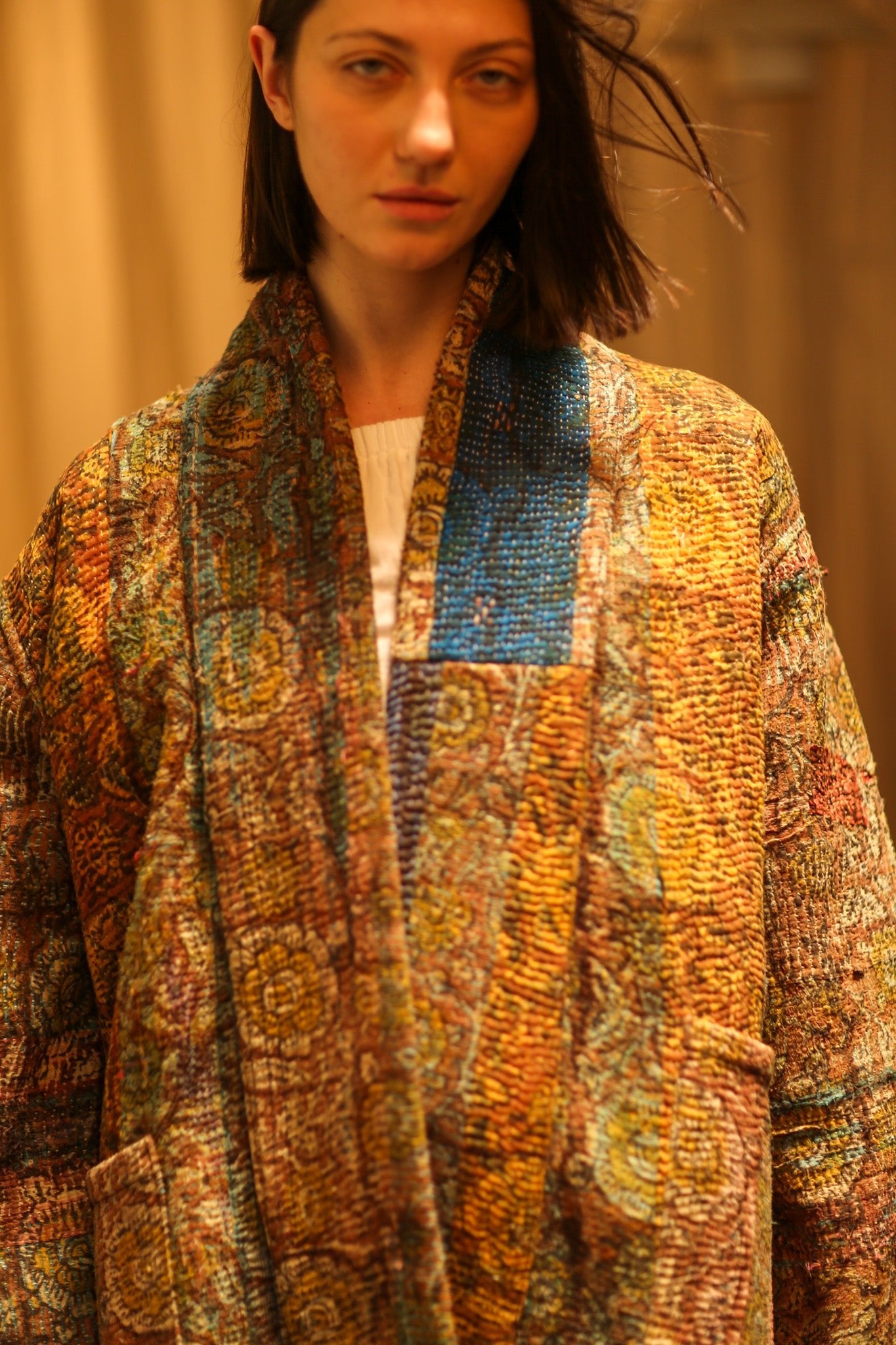 ARTISAN KANTHA KIMONO RIAA - BANGKOK TAILOR CLOTHING STORE - HANDMADE CLOTHING
