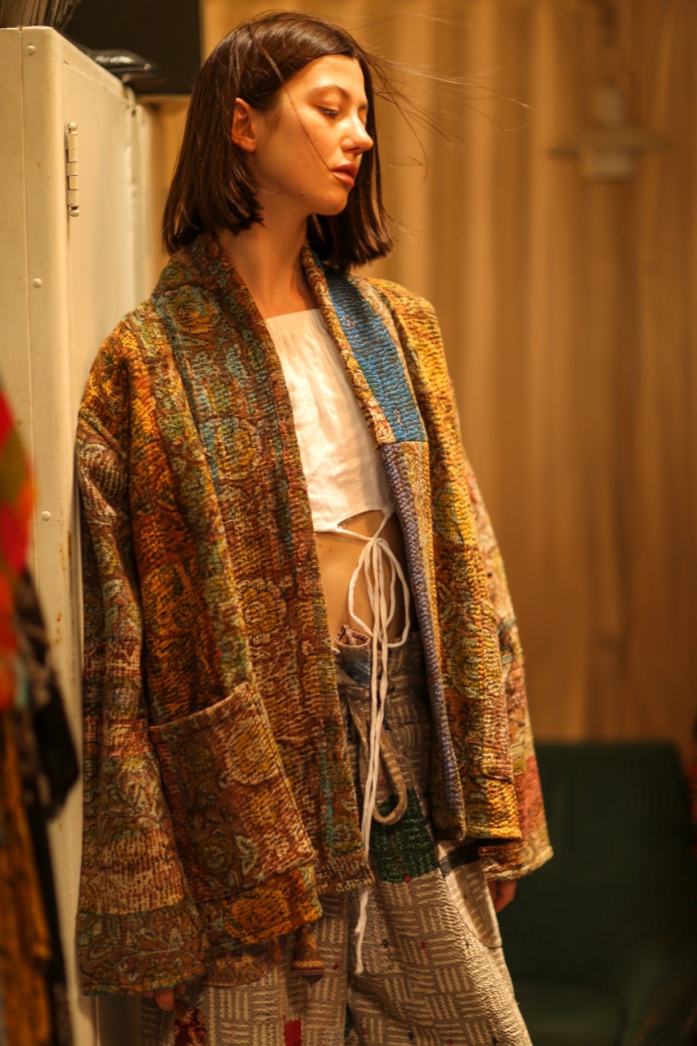 ARTISAN KANTHA KIMONO RIAA - BANGKOK TAILOR CLOTHING STORE - HANDMADE CLOTHING