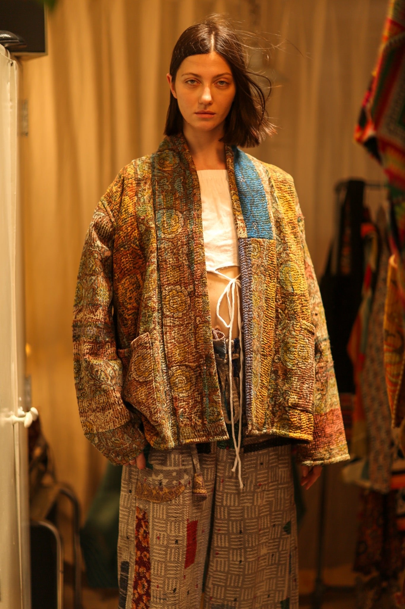 ARTISAN KANTHA KIMONO RIAA - BANGKOK TAILOR CLOTHING STORE - HANDMADE CLOTHING