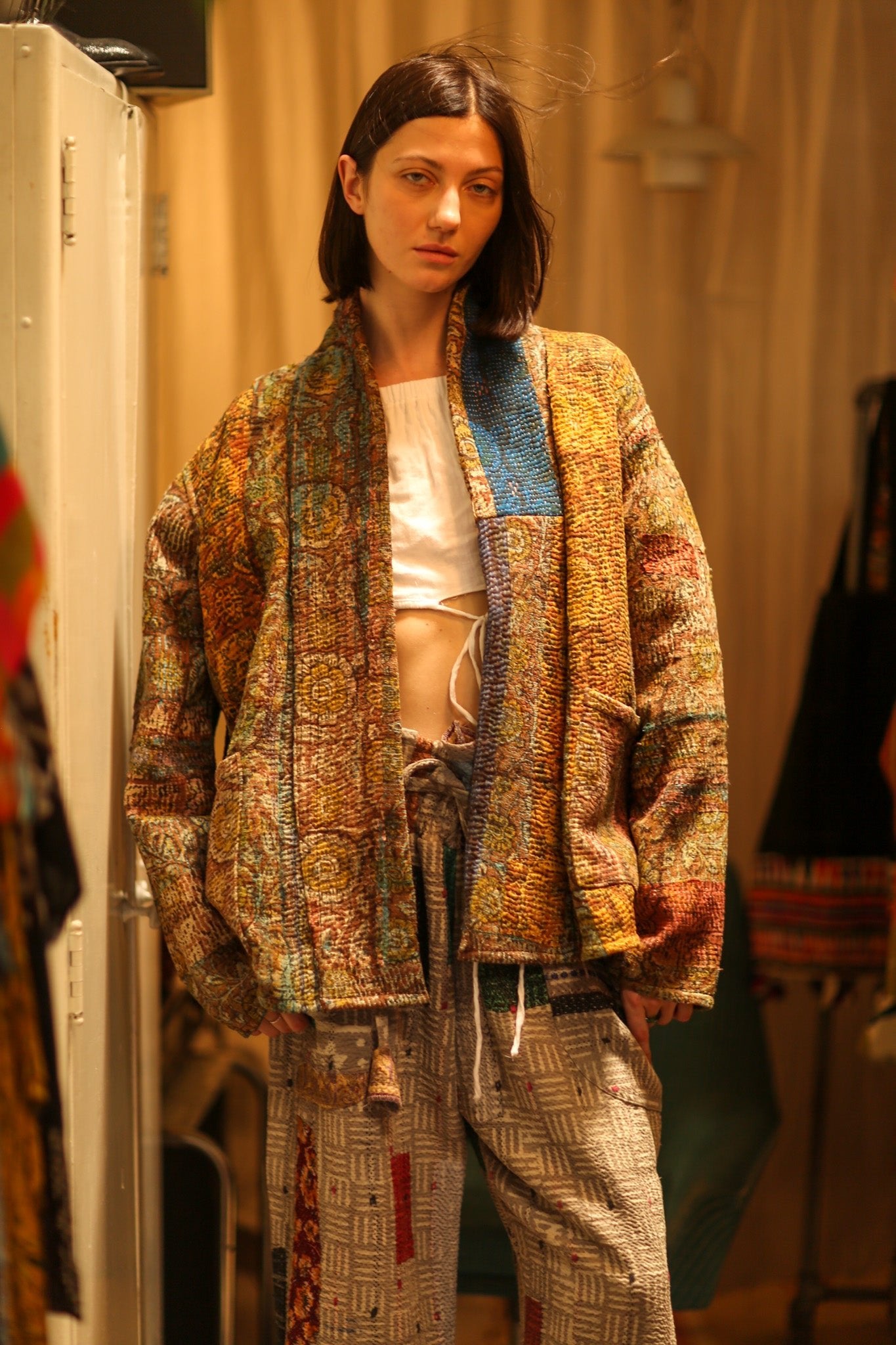 ARTISAN KANTHA KIMONO RIAA - BANGKOK TAILOR CLOTHING STORE - HANDMADE CLOTHING