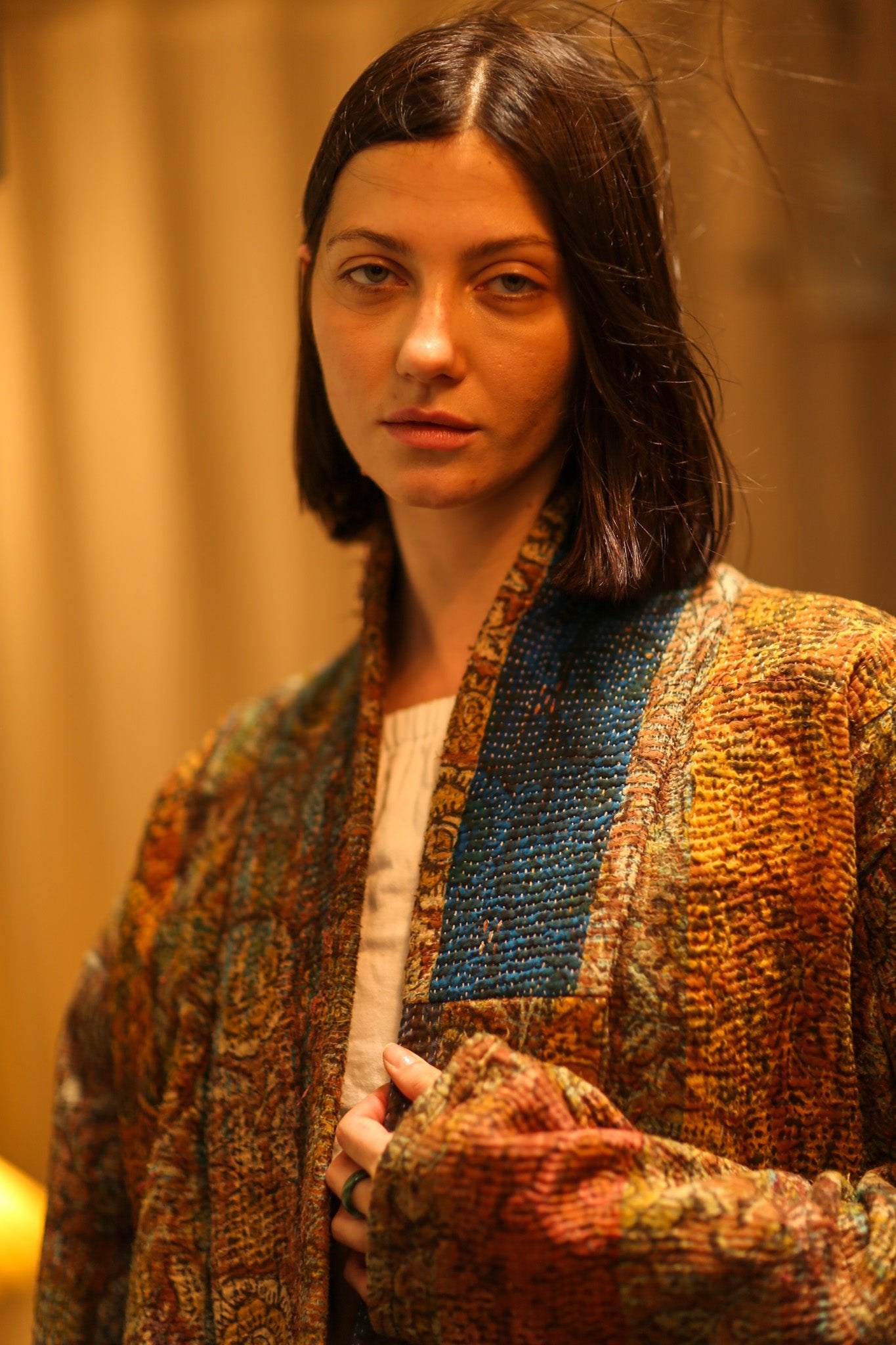 ARTISAN KANTHA KIMONO RIAA - BANGKOK TAILOR CLOTHING STORE - HANDMADE CLOTHING