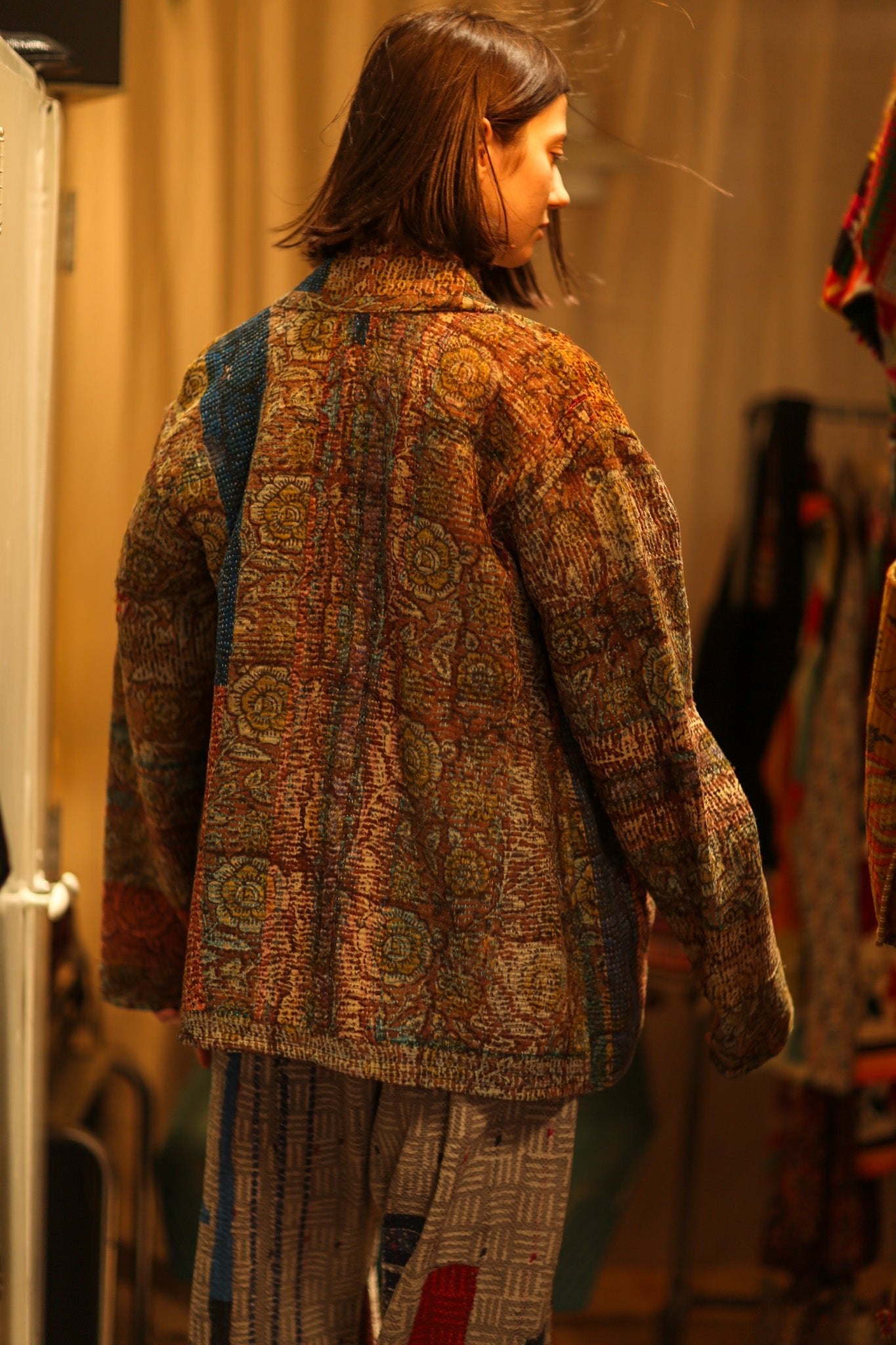 ARTISAN KANTHA KIMONO RIAA - BANGKOK TAILOR CLOTHING STORE - HANDMADE CLOTHING