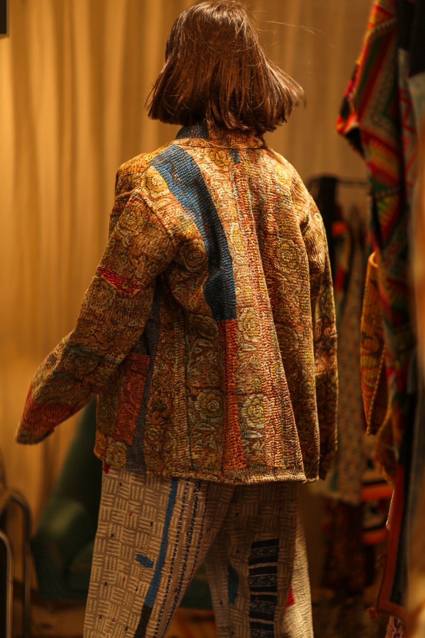 ARTISAN KANTHA KIMONO RIAA - BANGKOK TAILOR CLOTHING STORE - HANDMADE CLOTHING