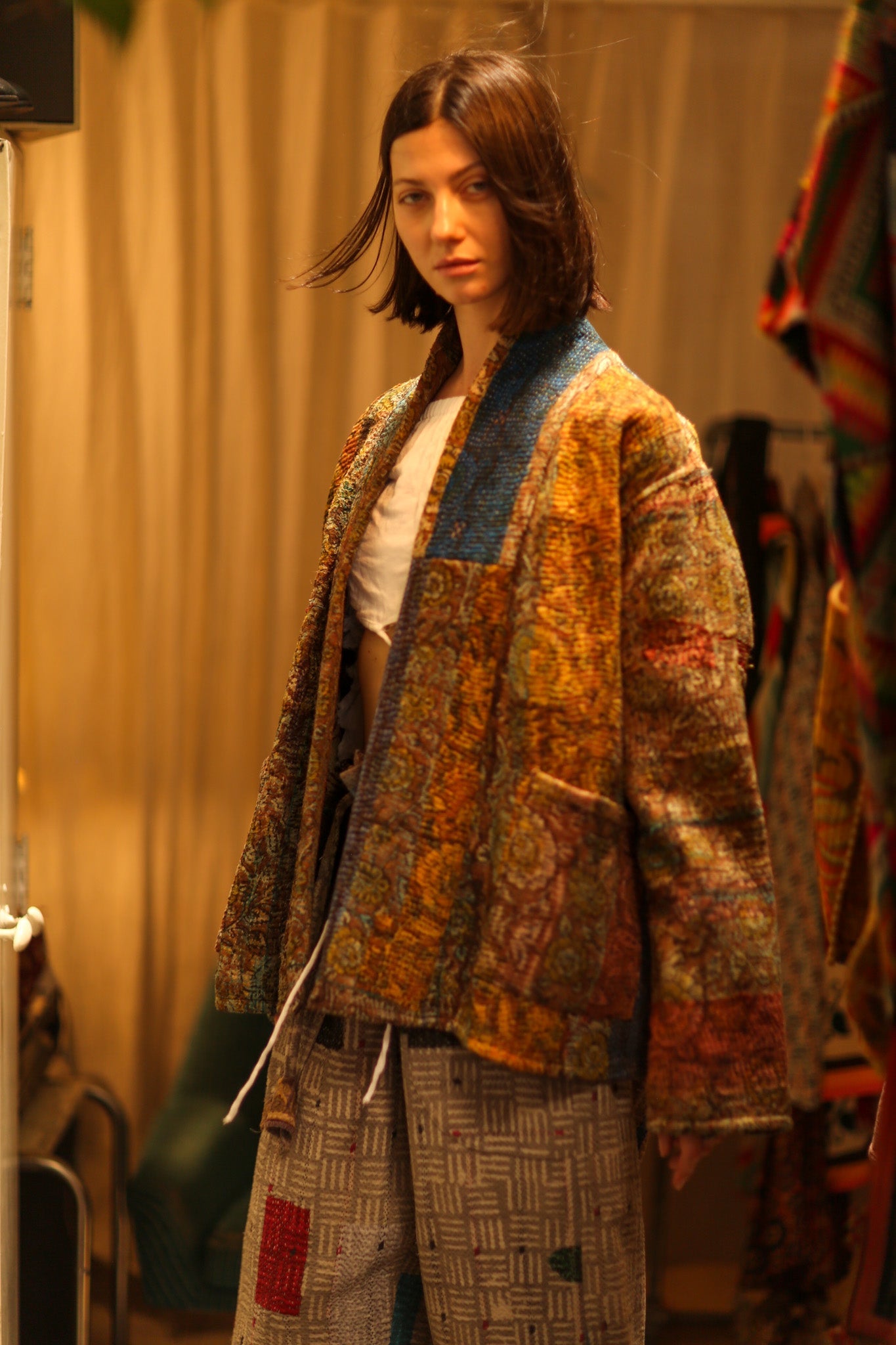 ARTISAN KANTHA KIMONO RIAA - BANGKOK TAILOR CLOTHING STORE - HANDMADE CLOTHING