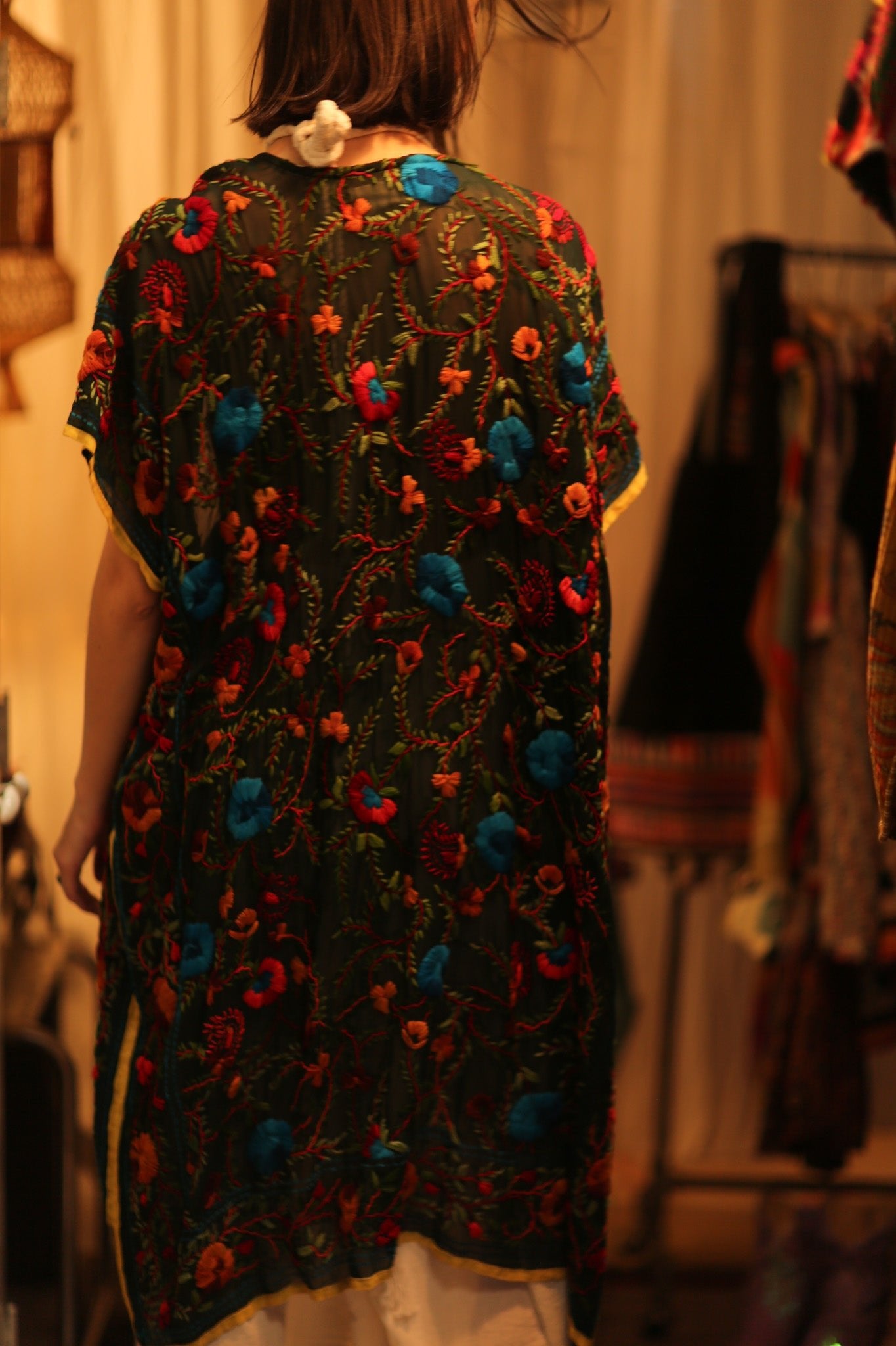 BIANCA EMBROIDERED KIMONO - BANGKOK TAILOR CLOTHING STORE - HANDMADE CLOTHING
