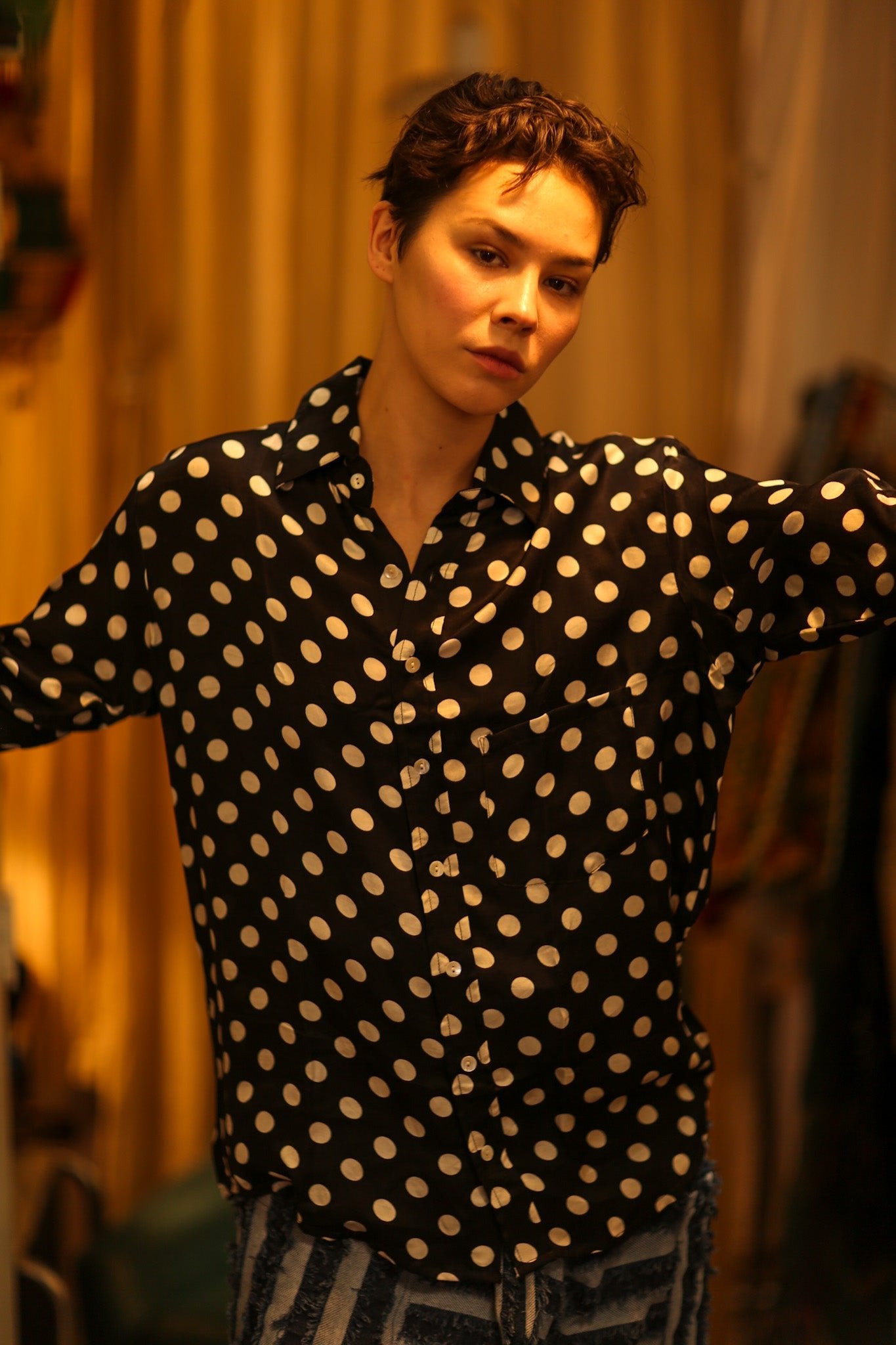 BOYFRIEND BILLIE BLACK AND WHITE - BANGKOK TAILOR CLOTHING STORE - HANDMADE CLOTHING