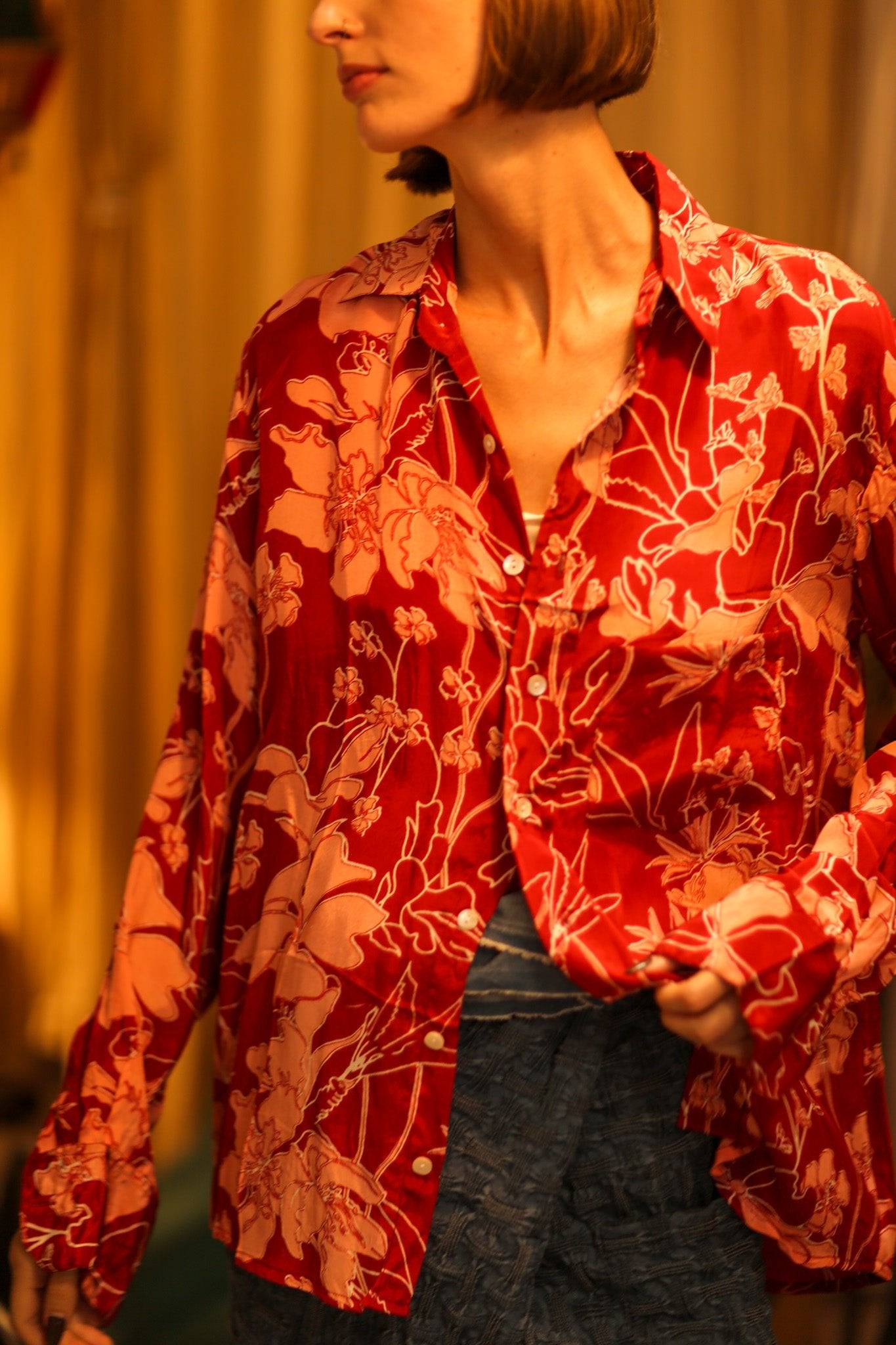 BOYFRIEND BILLIE RED JUNGLE - BANGKOK TAILOR CLOTHING STORE - HANDMADE CLOTHING