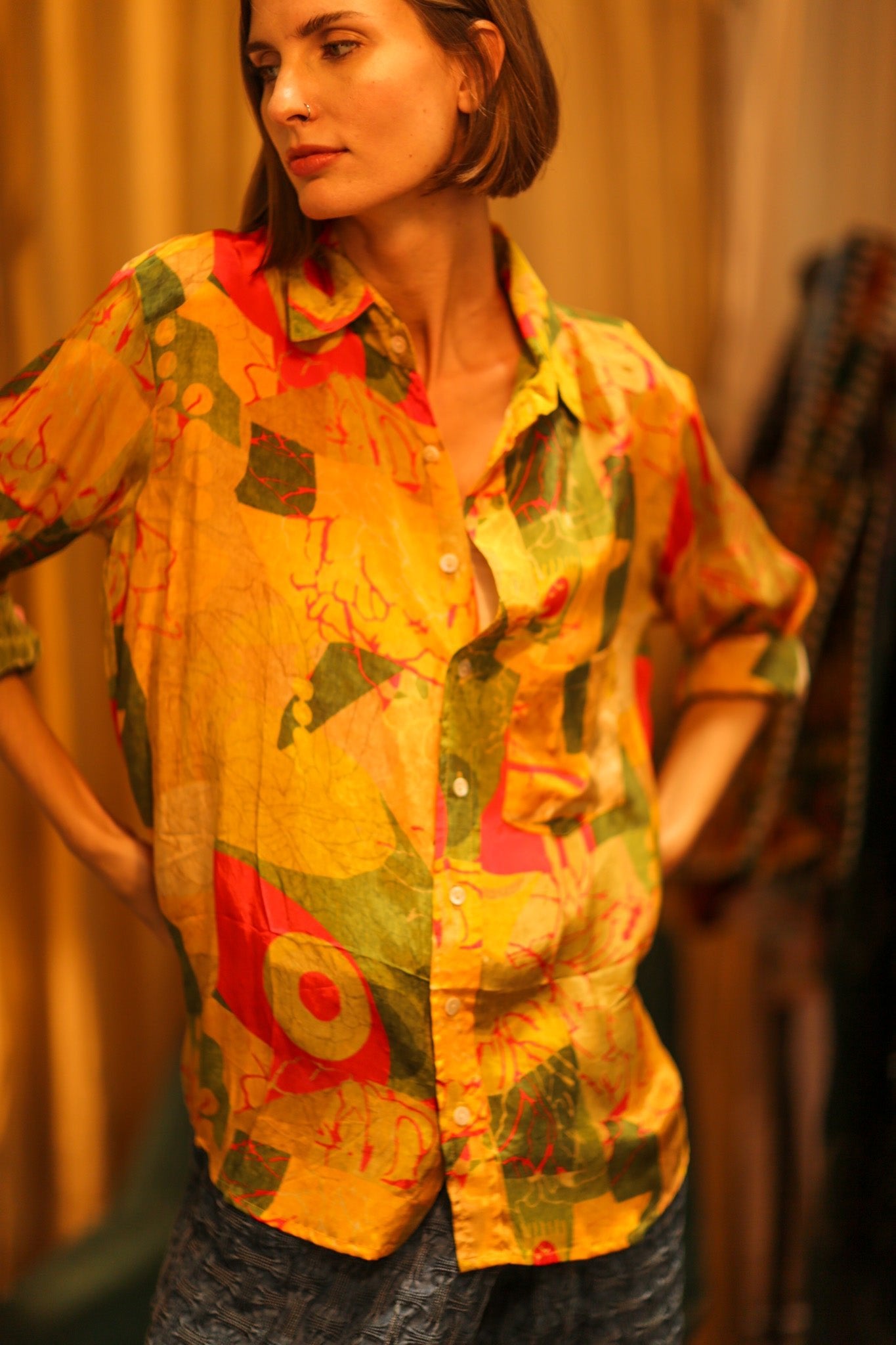 BOYFRIEND BILLIE SILK BUNNY - BANGKOK TAILOR CLOTHING STORE - HANDMADE CLOTHING