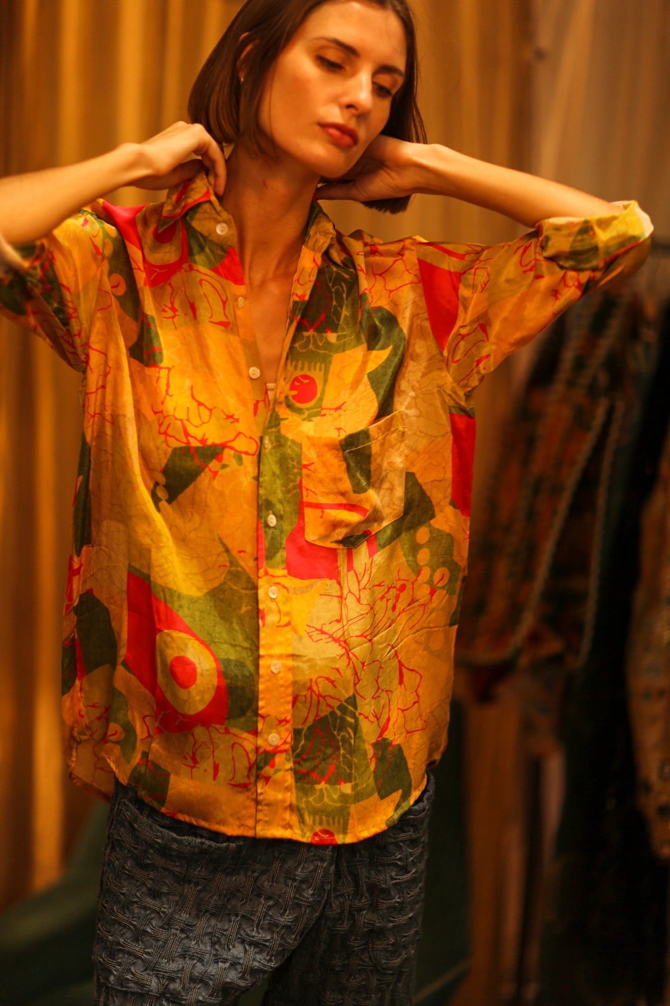 BOYFRIEND BILLIE SILK BUNNY - BANGKOK TAILOR CLOTHING STORE - HANDMADE CLOTHING