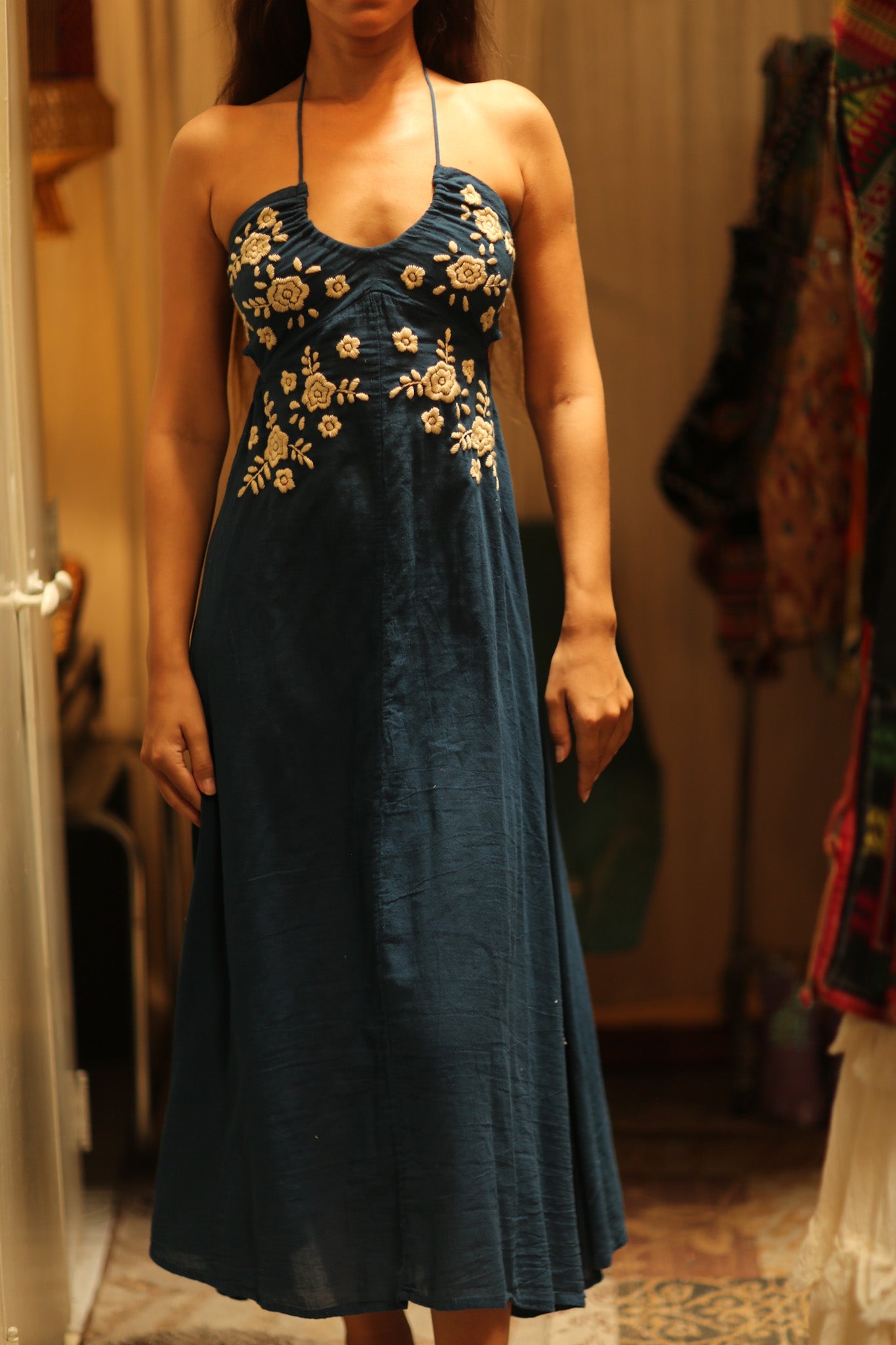 CANDY COTTON FLOWER DRESS - BANGKOK TAILOR CLOTHING STORE - HANDMADE CLOTHING