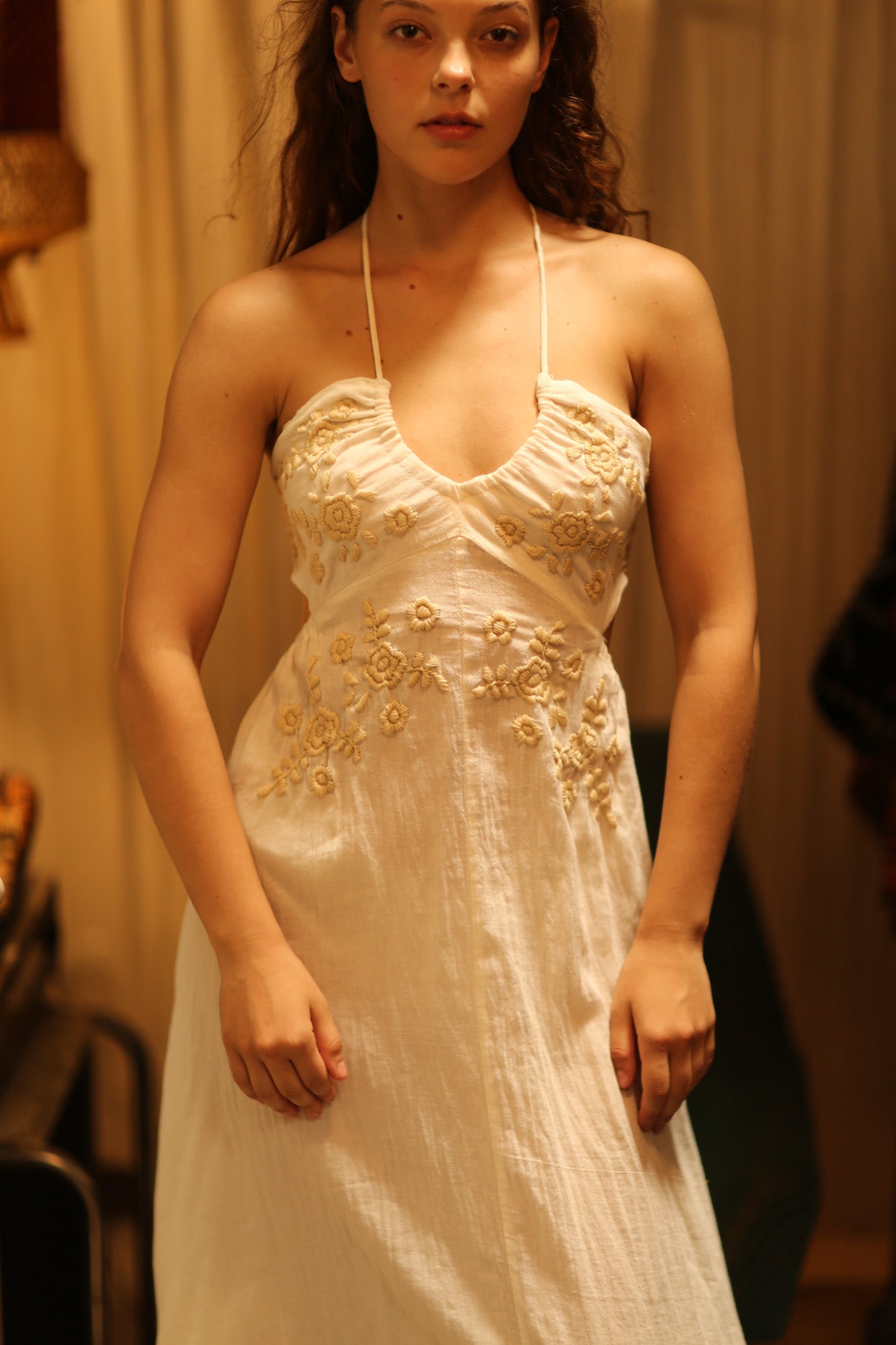 CANDY COTTON FLOWER DRESS - BANGKOK TAILOR CLOTHING STORE - HANDMADE CLOTHING