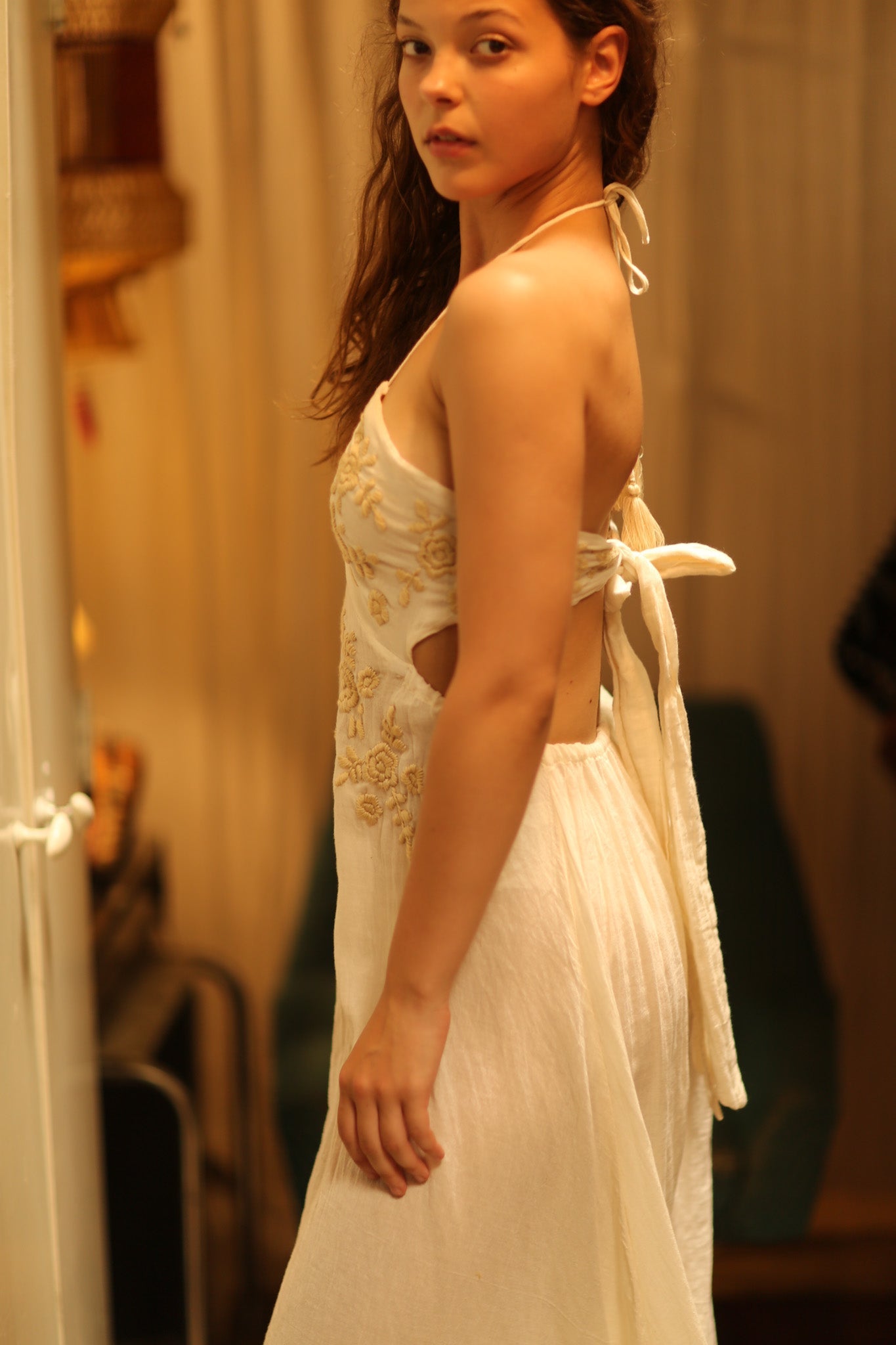 CANDY COTTON FLOWER DRESS - BANGKOK TAILOR CLOTHING STORE - HANDMADE CLOTHING