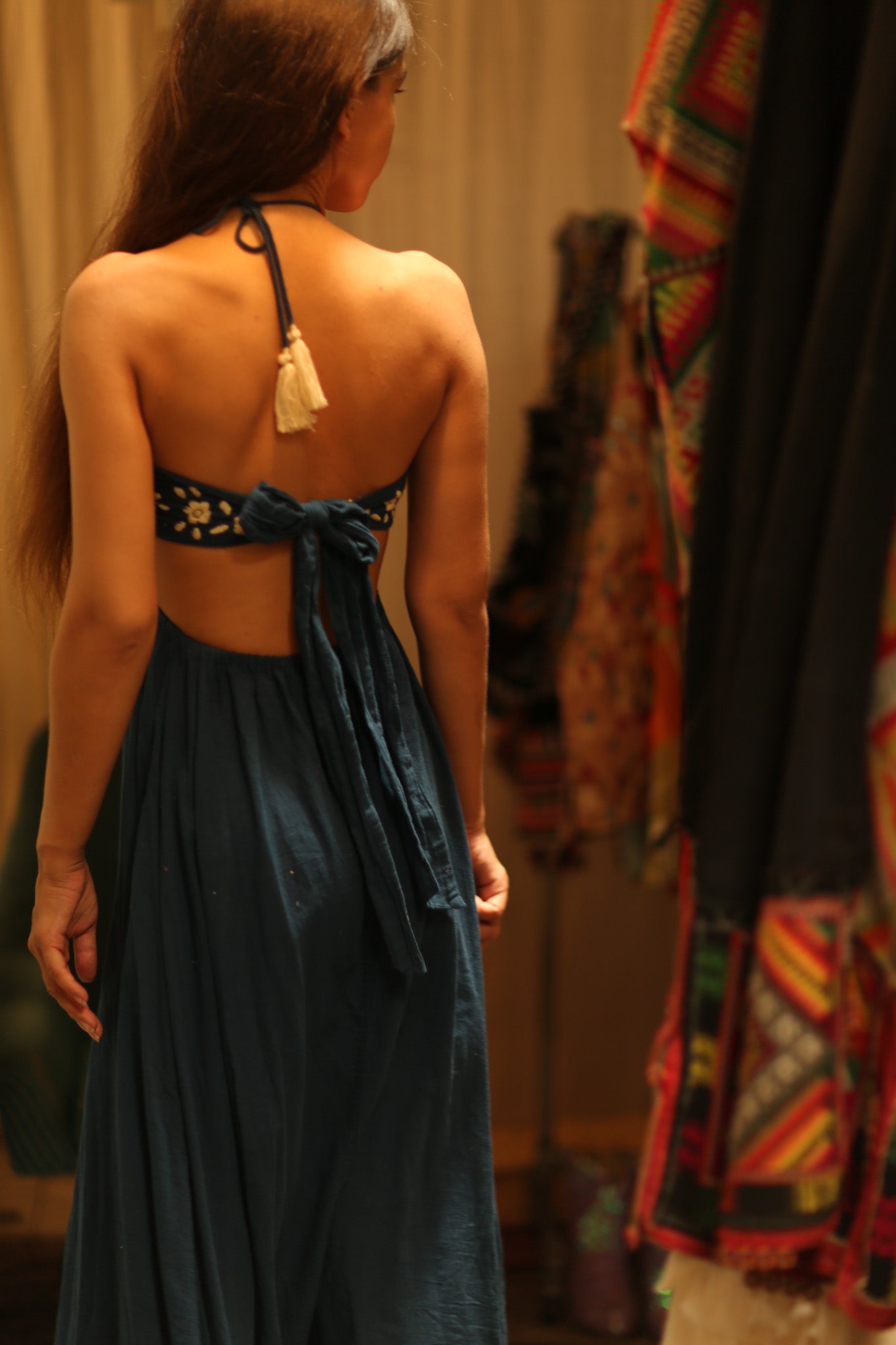 CANDY COTTON FLOWER DRESS - BANGKOK TAILOR CLOTHING STORE - HANDMADE CLOTHING