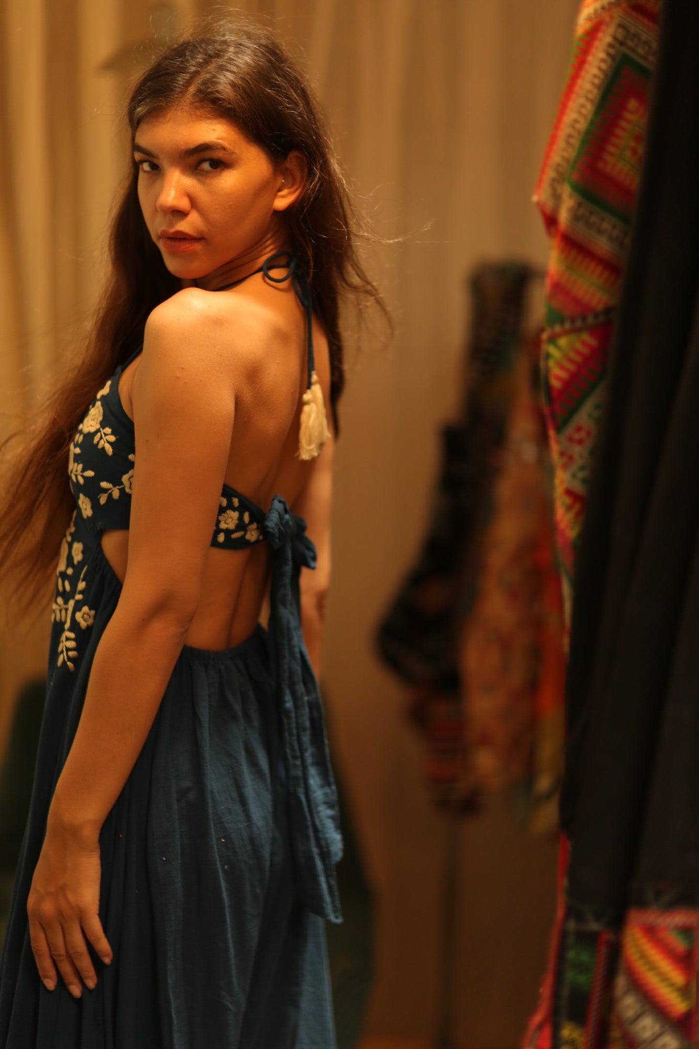 CANDY COTTON FLOWER DRESS - BANGKOK TAILOR CLOTHING STORE - HANDMADE CLOTHING