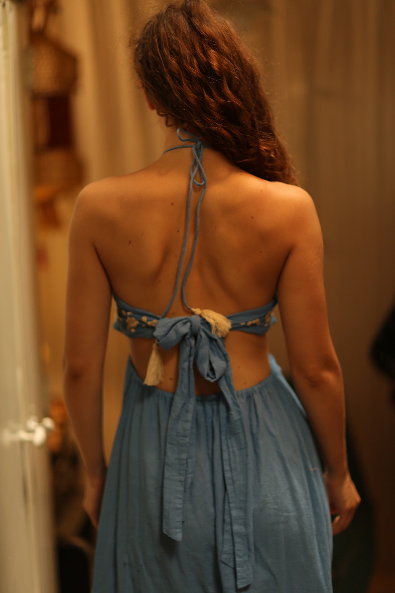 CANDY COTTON FLOWER DRESS - BANGKOK TAILOR CLOTHING STORE - HANDMADE CLOTHING