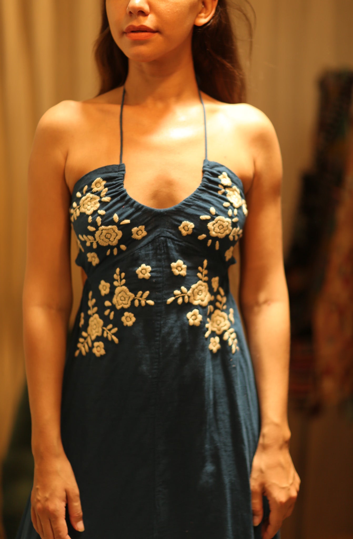 CANDY COTTON FLOWER DRESS - BANGKOK TAILOR CLOTHING STORE - HANDMADE CLOTHING